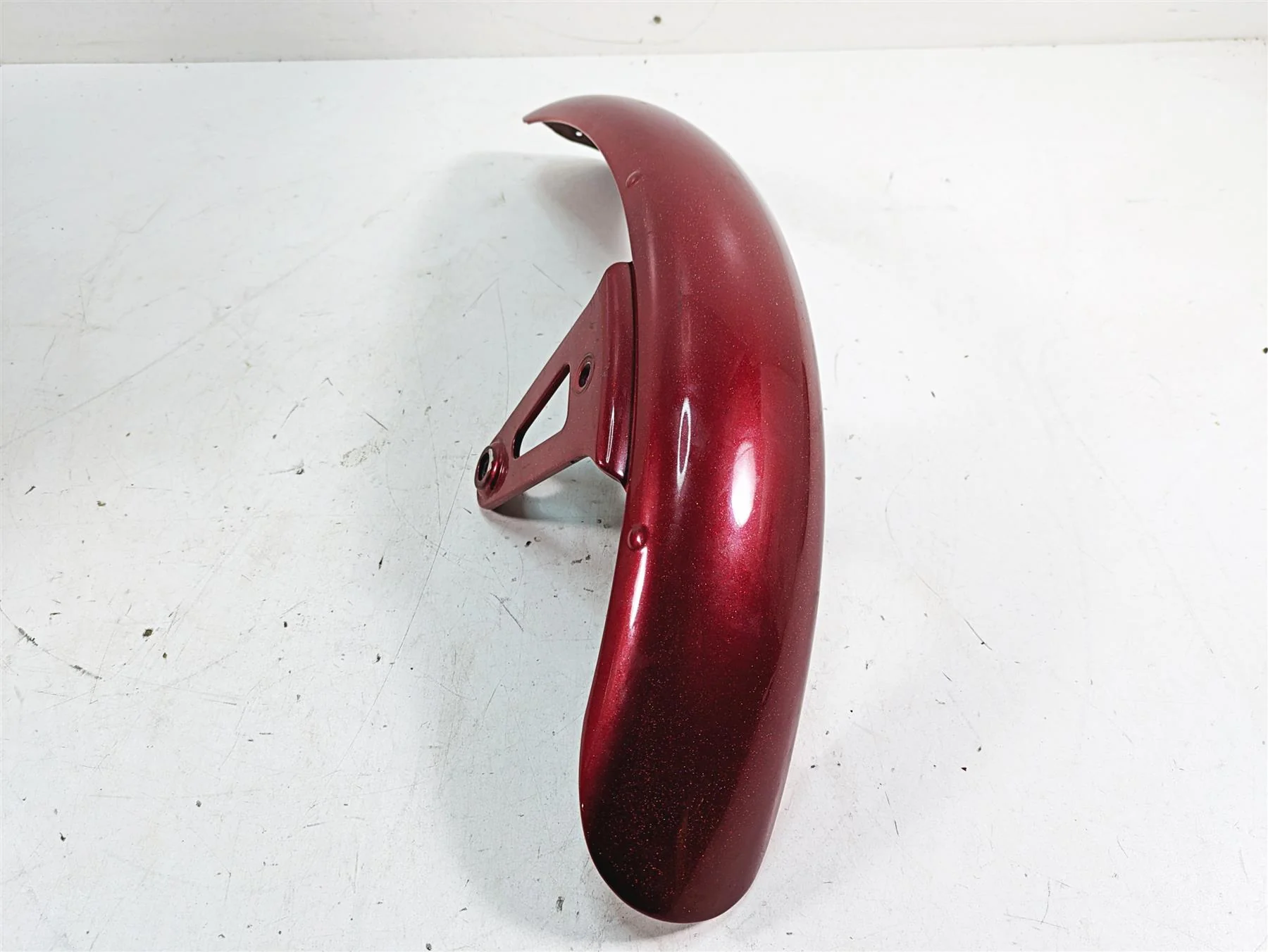 1999 Harley FXSTS Softail Springer Front Fender Red Pearl Custom Paint 59176-96A - Image 2