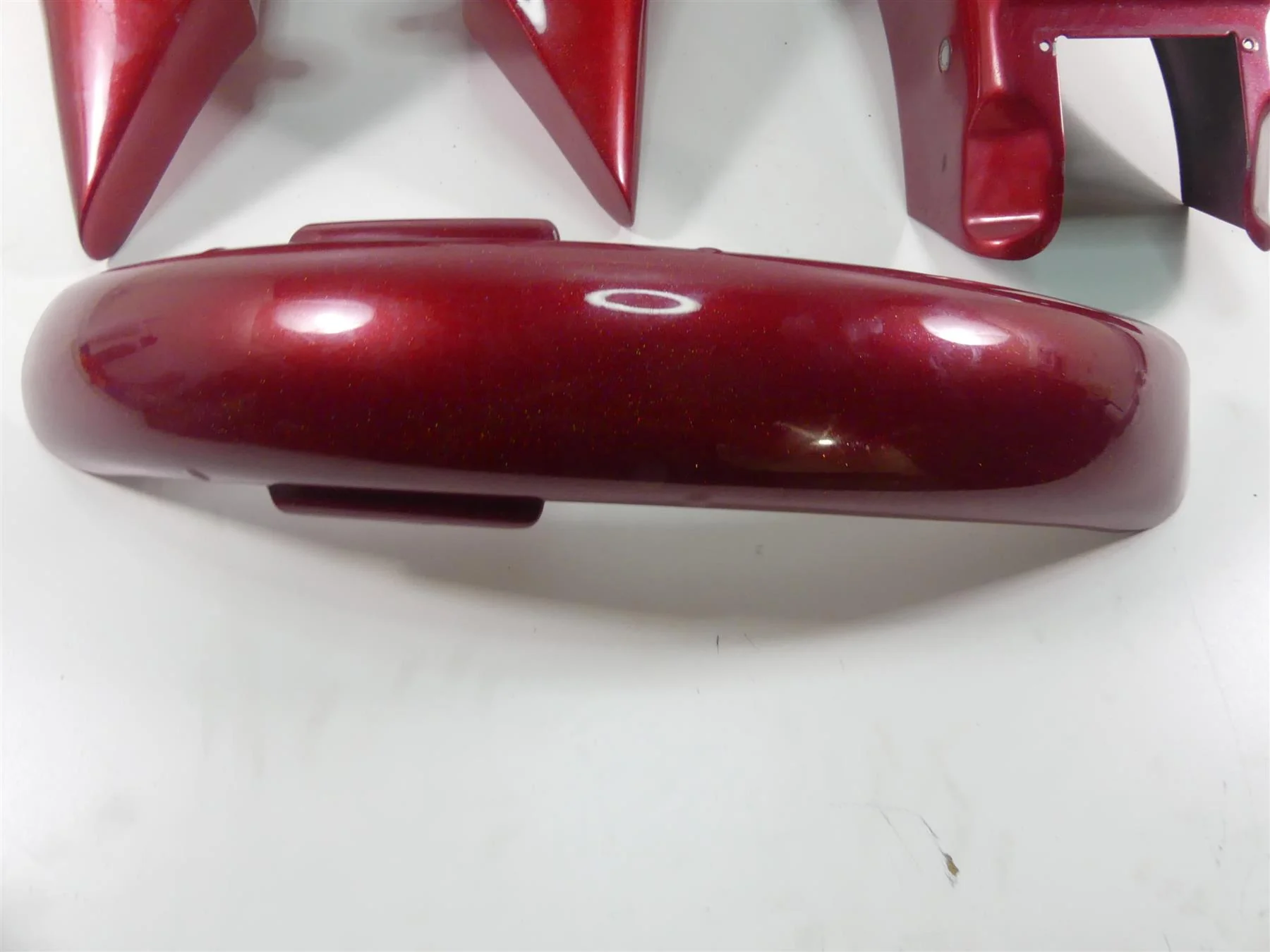 1999 Harley FXSTS Softail Springer Fuel Tank Fender Red Pearl Set 61290-97 - Image 9