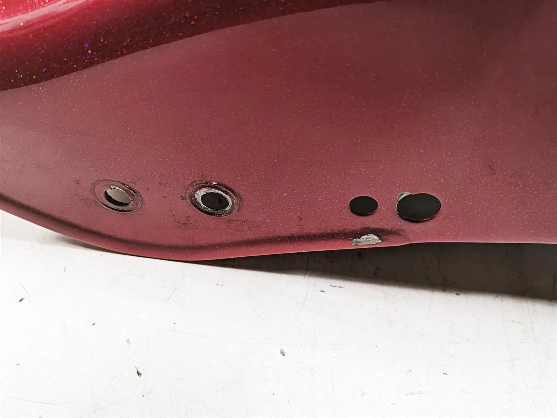 1999 Harley FXSTS Softail Springer Rear Fender Red Pearl Custom Paint 59753-97 - Image 10