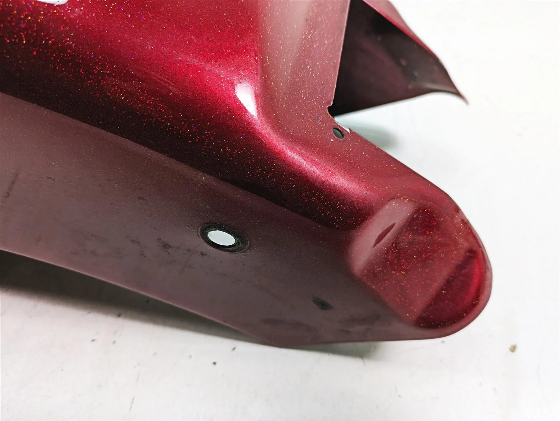 1999 Harley FXSTS Softail Springer Rear Fender Red Pearl Custom Paint 59753-97 - Image 3