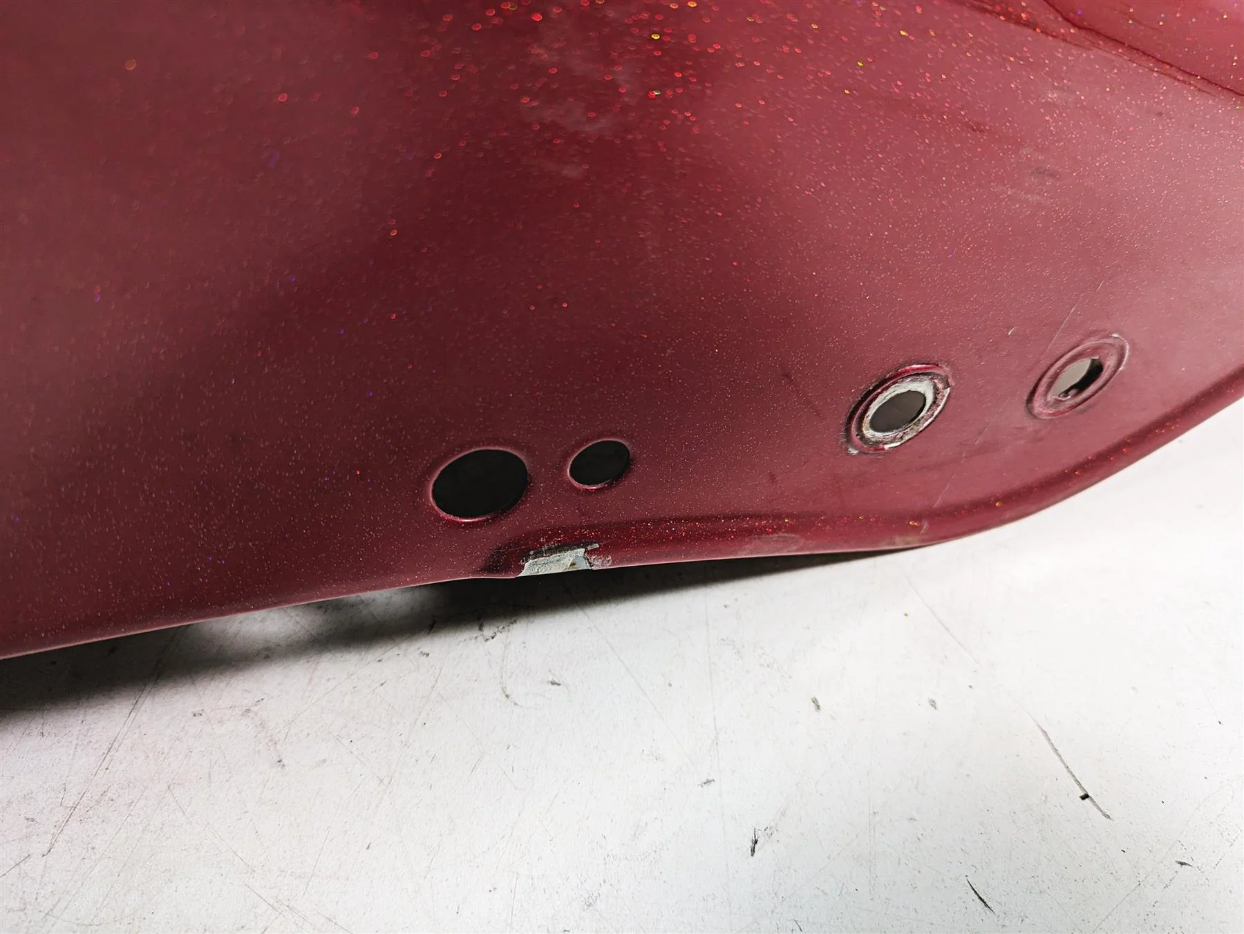 1999 Harley FXSTS Softail Springer Rear Fender Red Pearl Custom Paint 59753-97 - Image 6