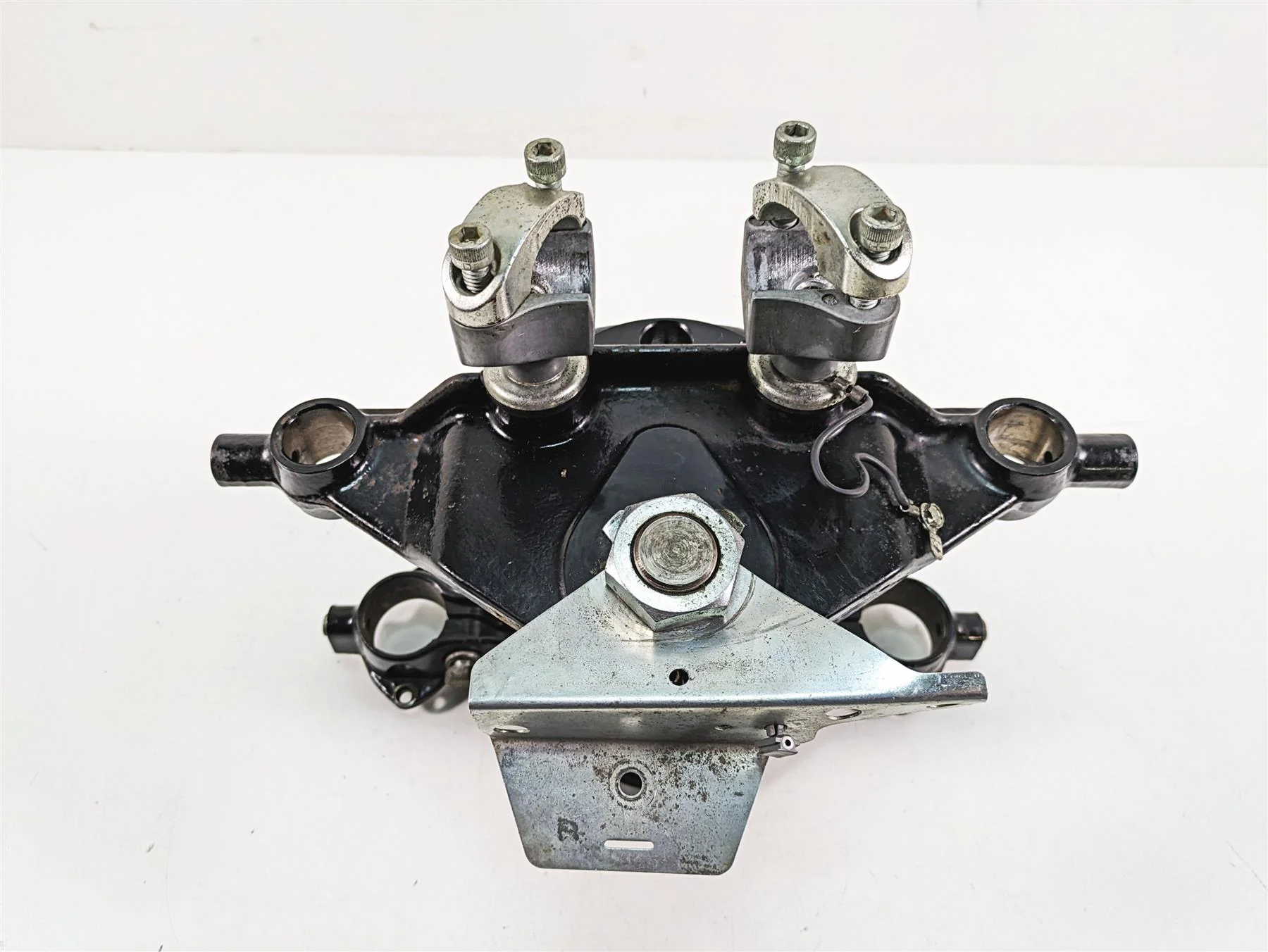 1999 Harley Touring FLHTC Electra Glide Upper Lower Triple Tree Set 45446-87A - Image 5