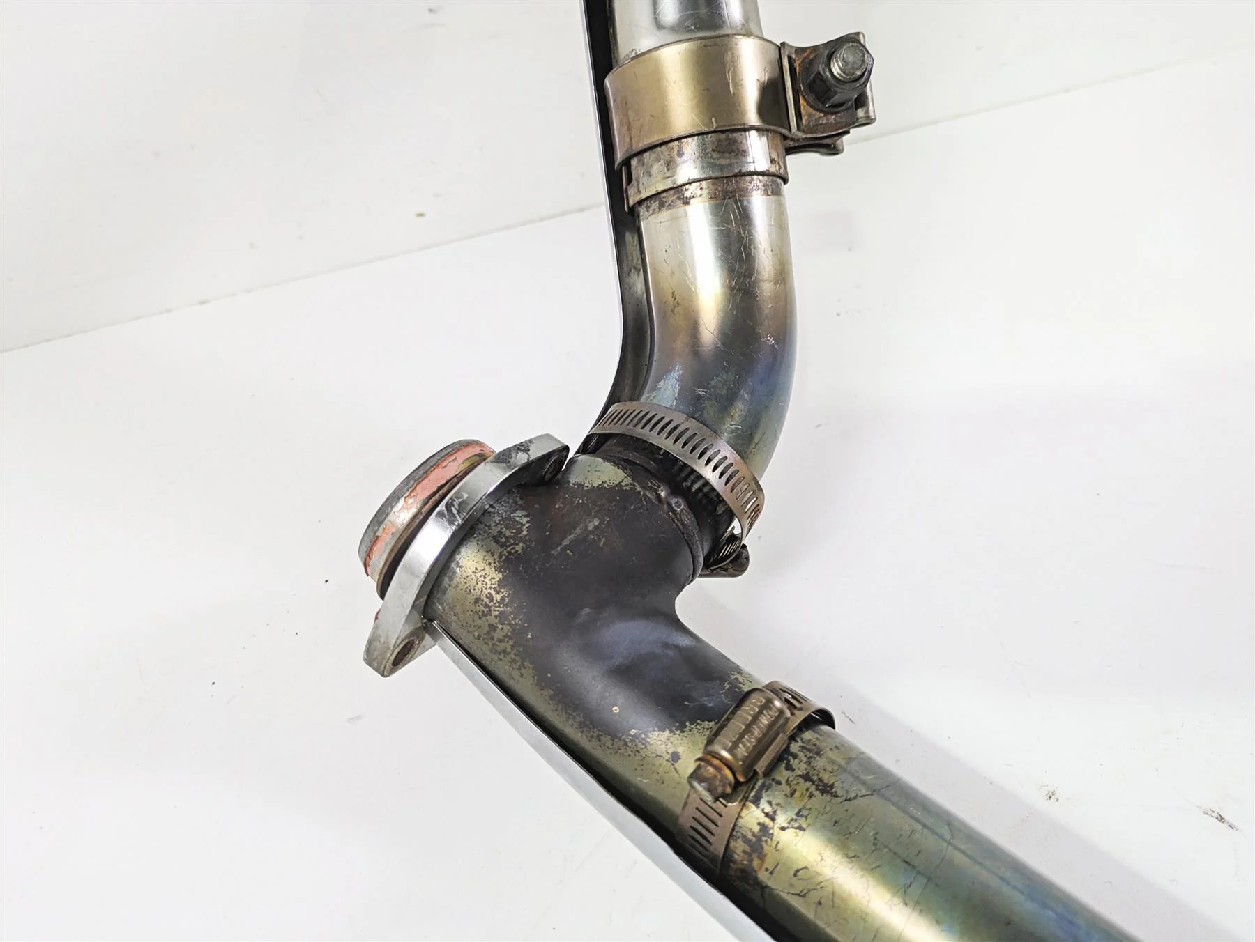 1999 Harley Touring FLHTCUI E-Glide Exhaust Header Manifold Set READ 65626-98C - Image 9
