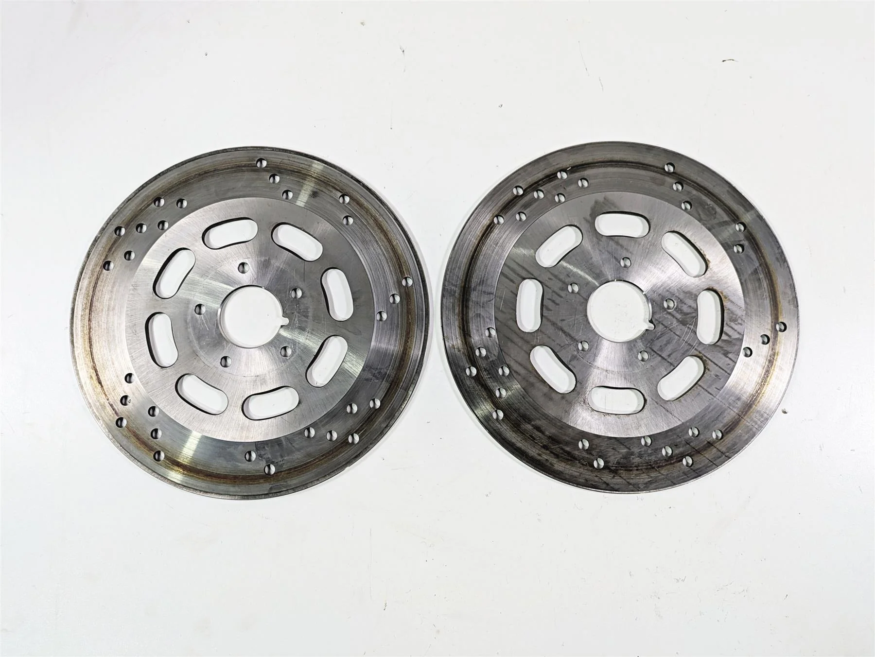 1999 Harley Touring FLHTCUI E-Glide Front Brake Rotor Disc Set 44136-92 - Image 4