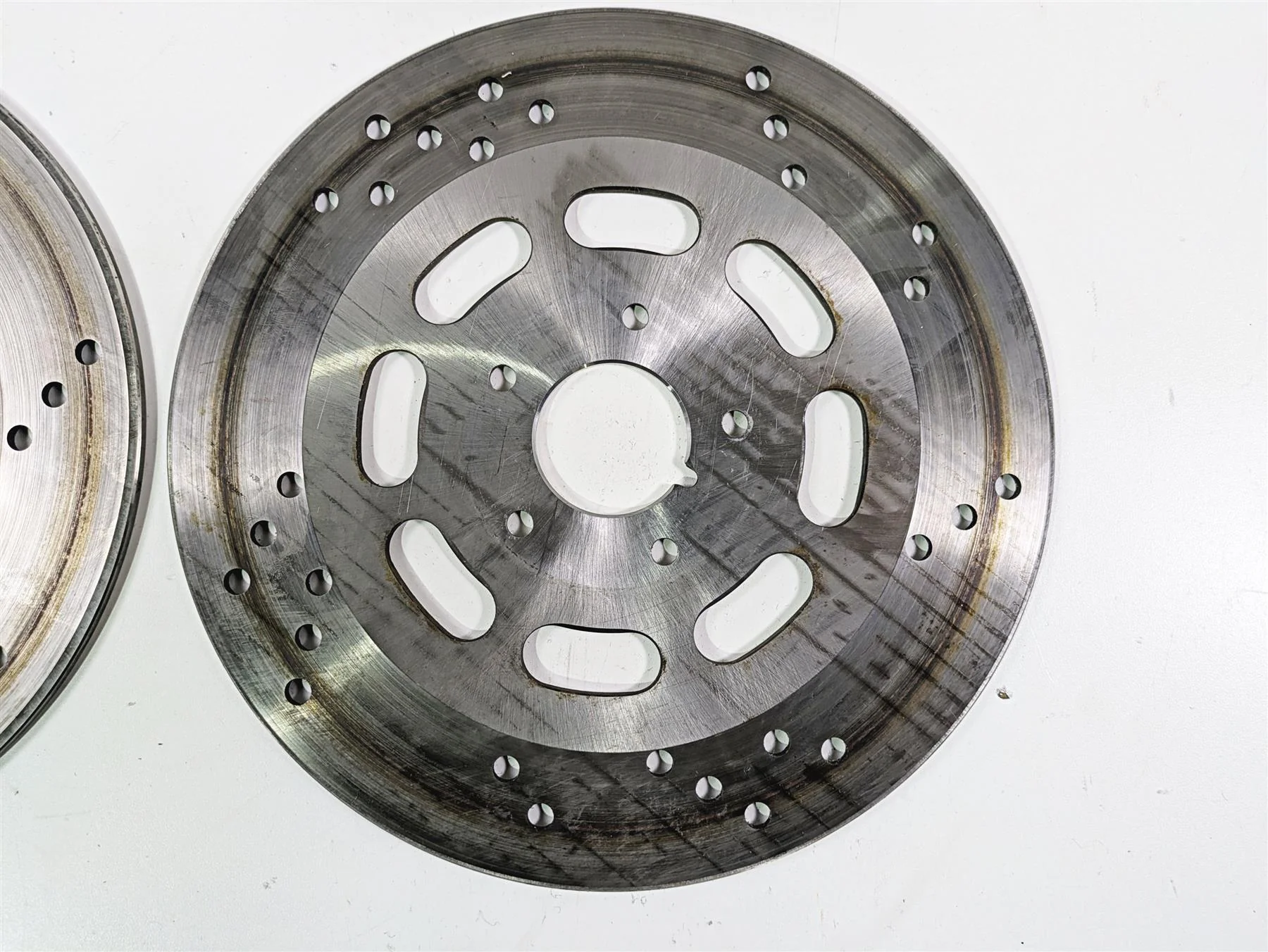 1999 Harley Touring FLHTCUI E-Glide Front Brake Rotor Disc Set 44136-92 - Image 5