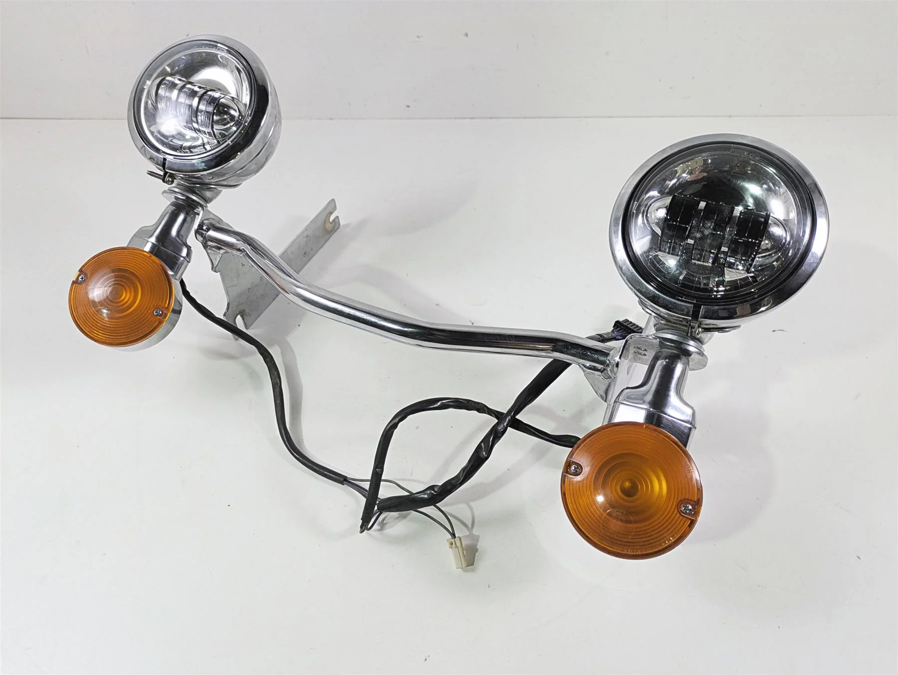 1999 Harley Touring FLHTCUI E-Glide Front LED Spotlight Blinker Bar Set 68712-94 - Image 12