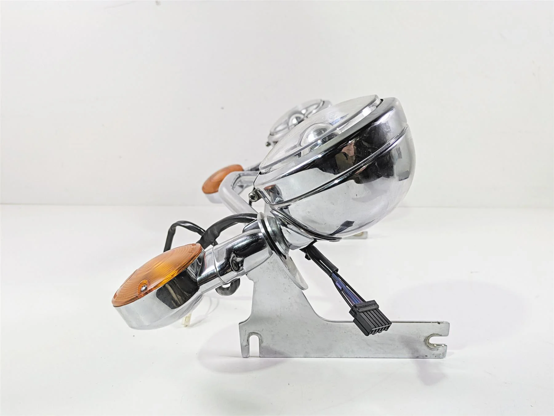 1999 Harley Touring FLHTCUI E-Glide Front LED Spotlight Blinker Bar Set 68712-94 - Image 3