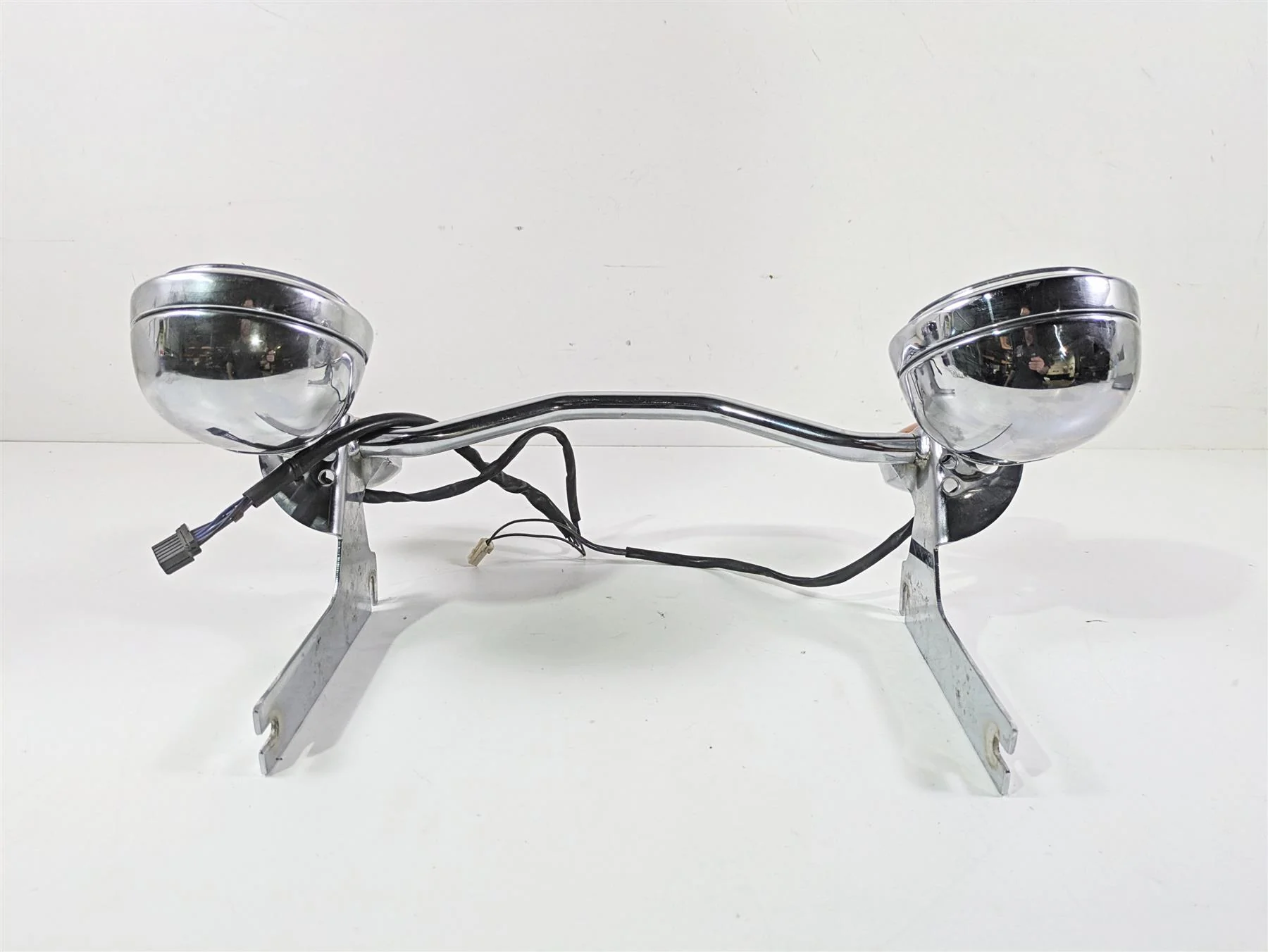 1999 Harley Touring FLHTCUI E-Glide Front LED Spotlight Blinker Bar Set 68712-94 - Image 4