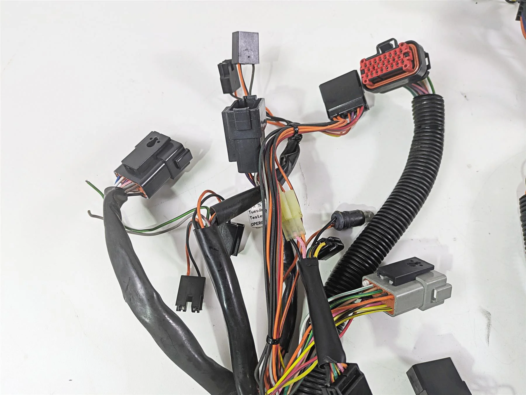 1999 Harley Touring FLHTCUI E-Glide Front Nose Wiring Harness READ 70232-98 - Image 7
