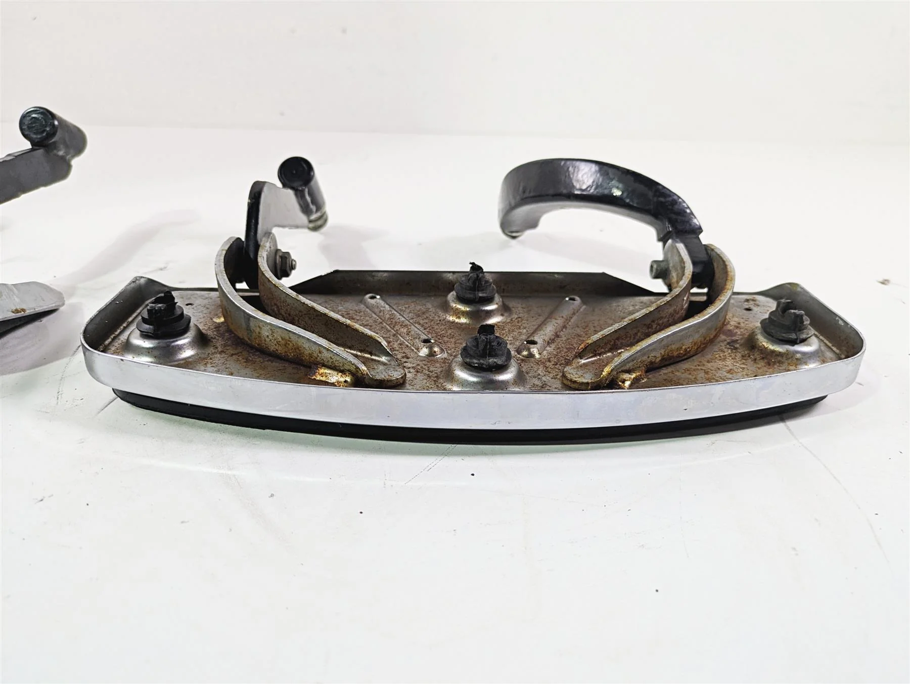 1999 Harley Touring FLHTCUI E-Glide Front Rider Floor Board Set 50621-79A - Image 10