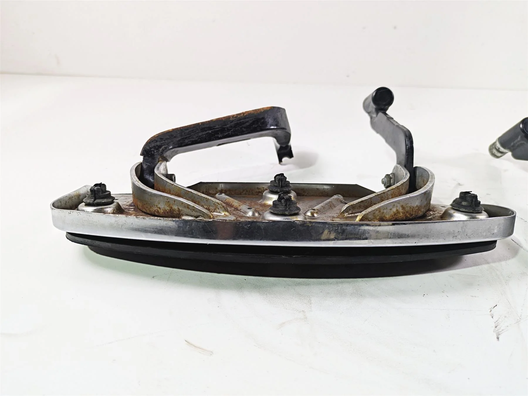 1999 Harley Touring FLHTCUI E-Glide Front Rider Floor Board Set 50621-79A - Image 9
