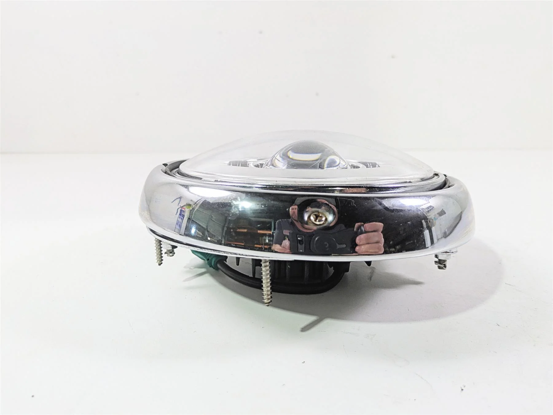 1999 Harley Touring FLHTCUI E-Glide Led Headlight Head Light Lamp 67755-81A - Image 3
