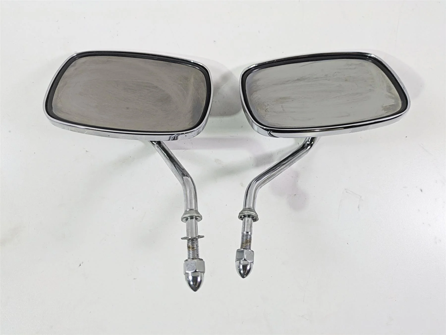 1999 Harley Touring FLHTCUI E-Glide Live to Ride Chrome Short Mirrors 91875-88A - Image 2