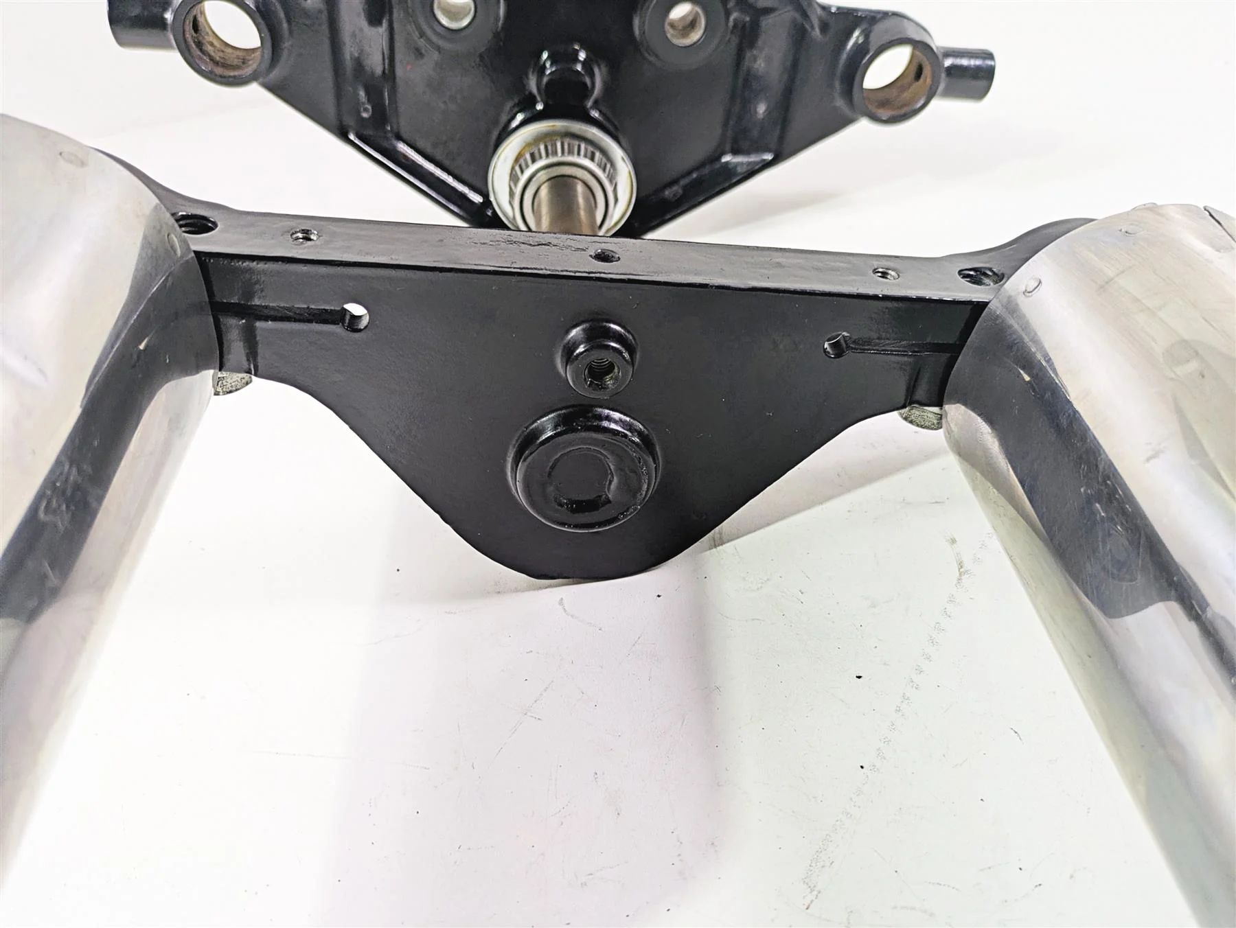 1999 Harley Touring FLHTCUI E-Glide Upper Lower Triple Tree 45435-95 45446-87A - Image 9