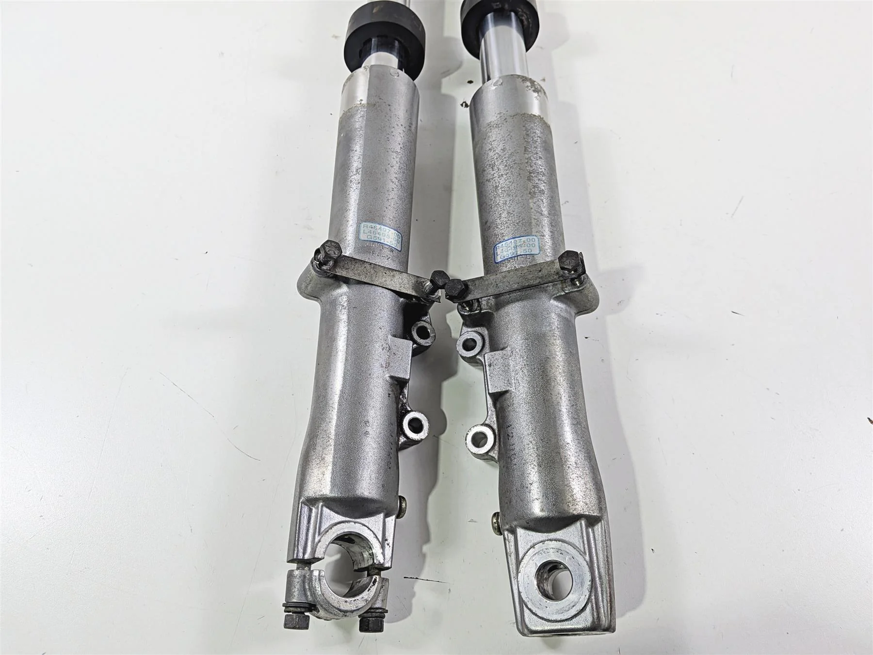 2000 Harley Touring FLHRCI Road King Front Fork Leg Set - Read 46497-00 46495-00 - Image 6