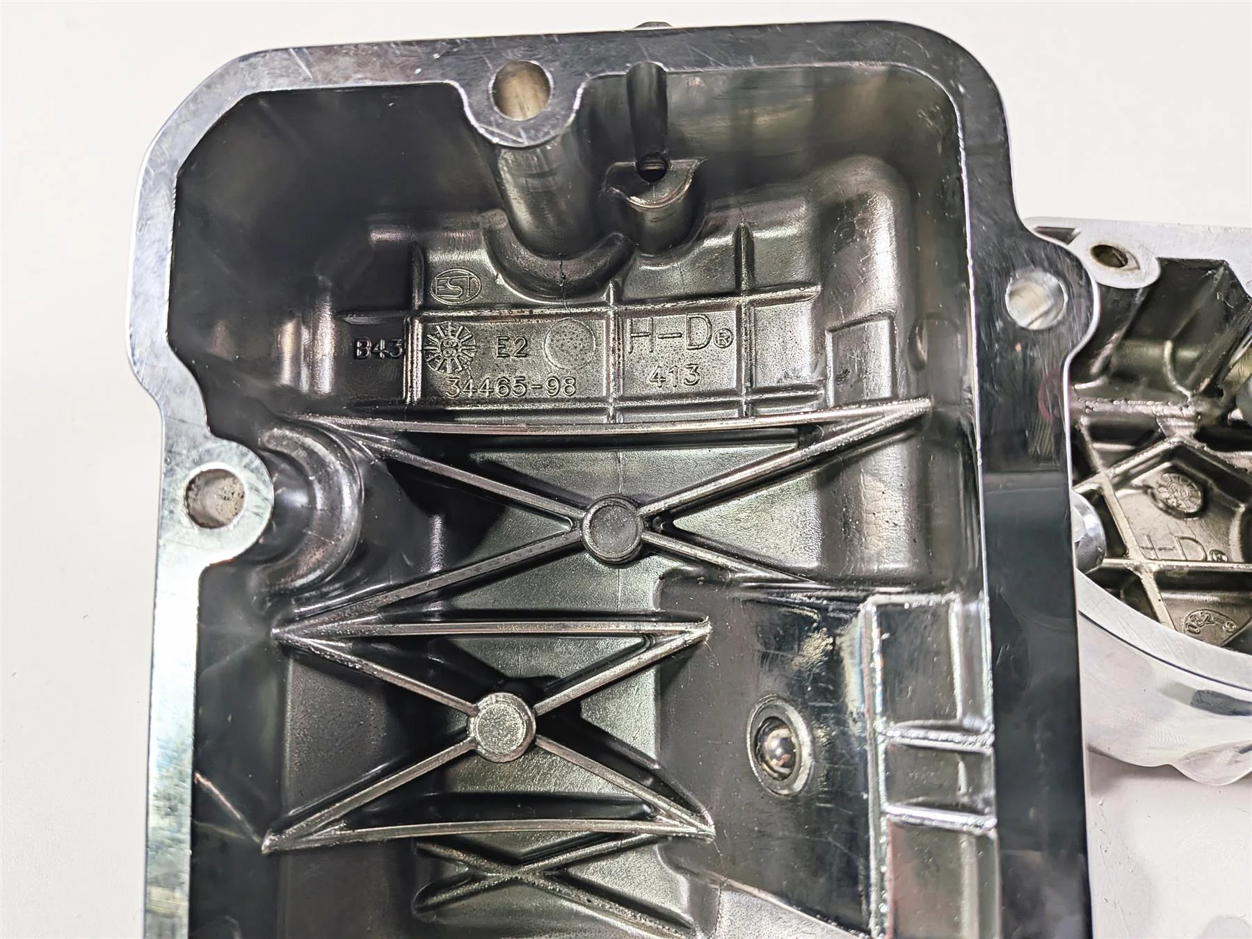 2000 Harley Touring FLHRCI Road King Transmission Chrome Cover Set 34465-98 - Image 9