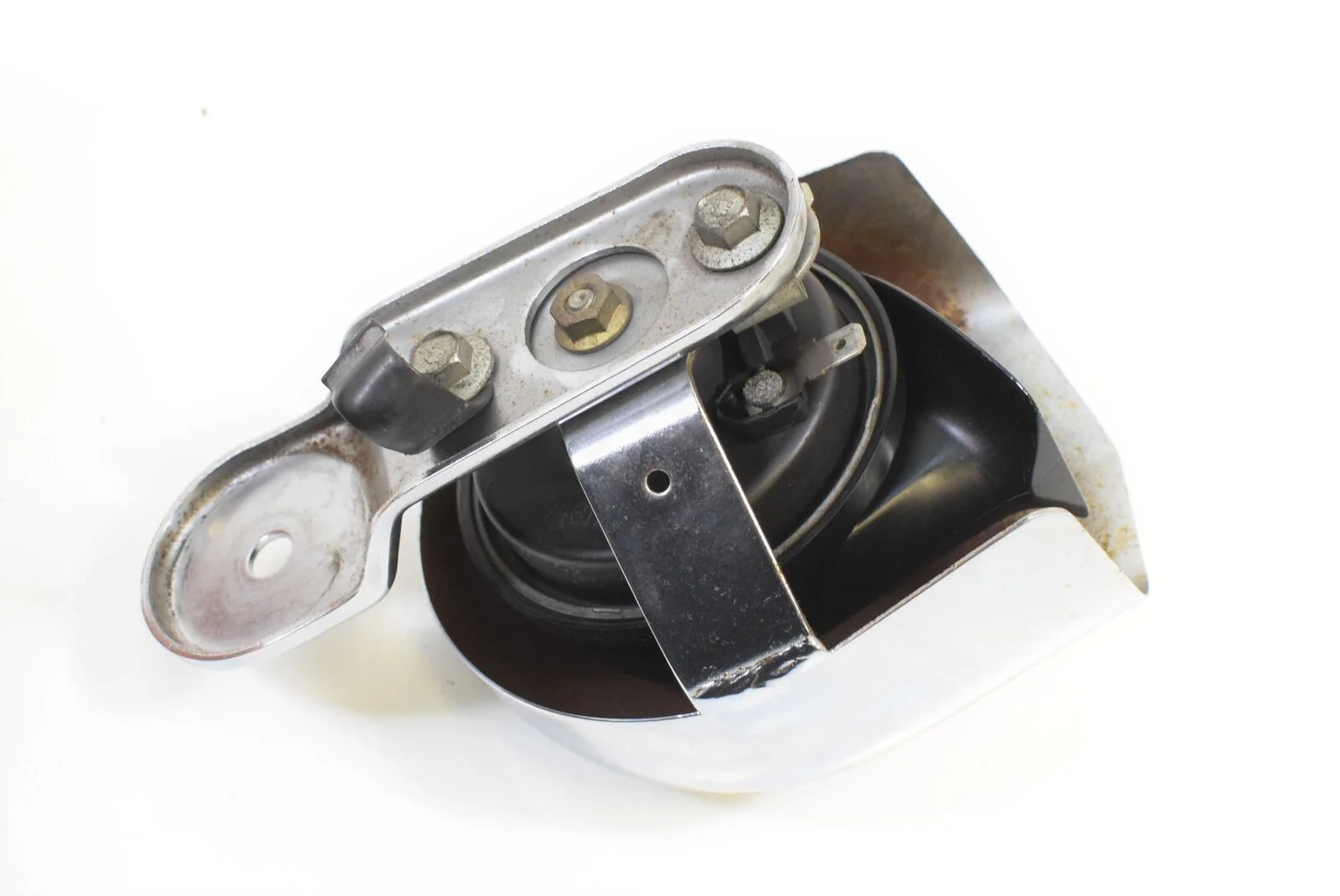 2000 Harley Touring FLHTCUI Electra Glide Horn With Chrome Cover 61300478A - Image 3