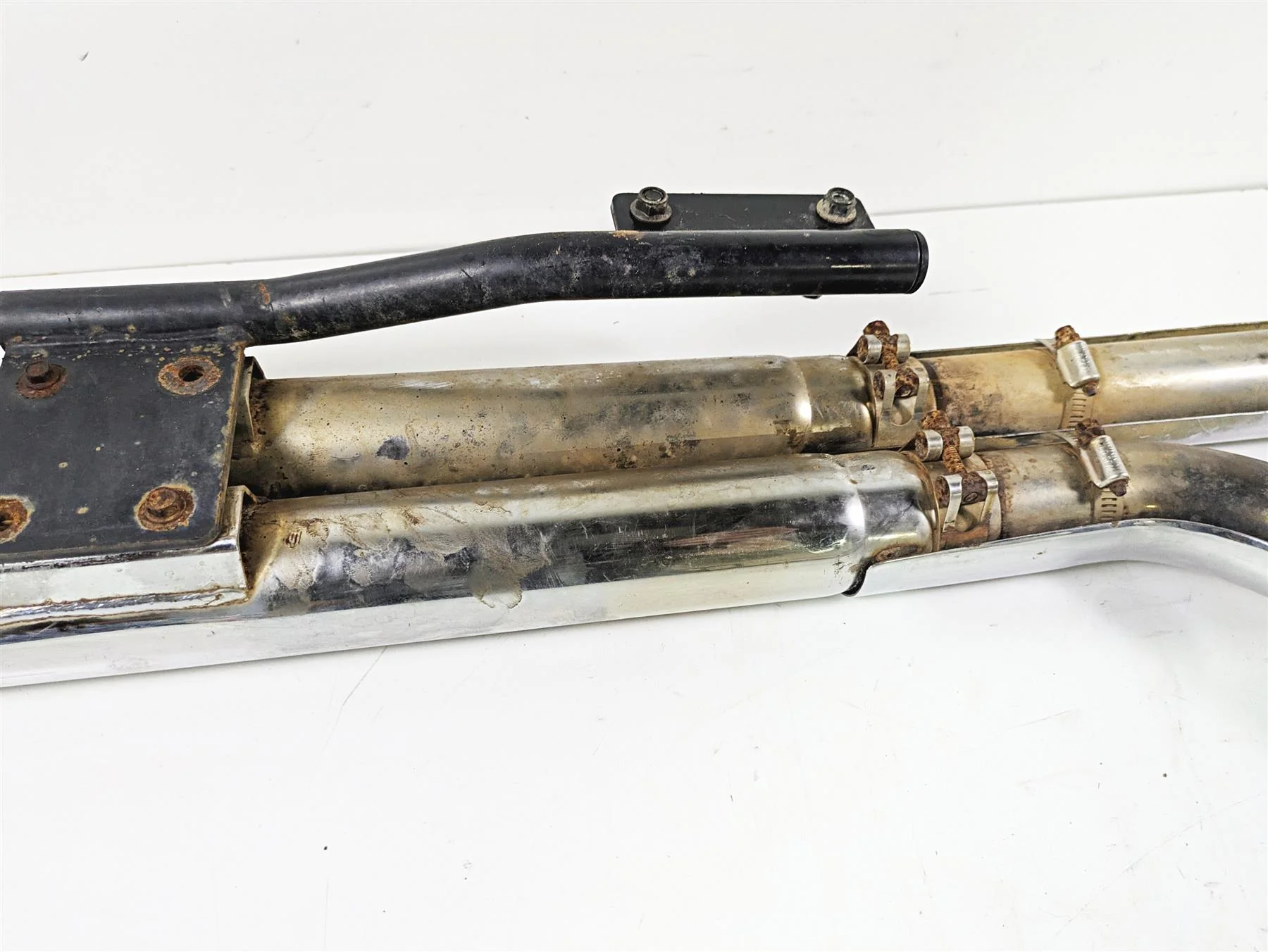 2000 Honda VT1100 Shadow Sabre Cobra Long Exhaust Pipe System - Image 8