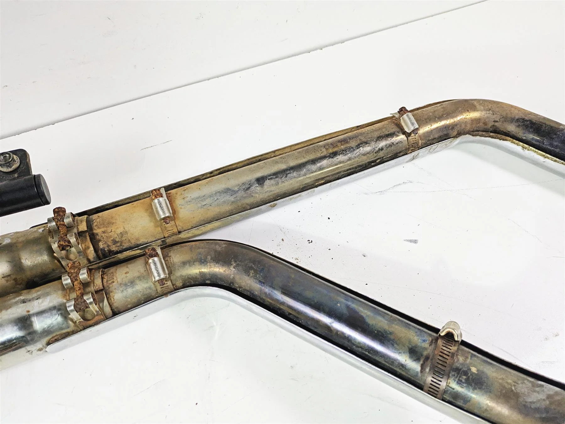 2000 Honda VT1100 Shadow Sabre Cobra Long Exhaust Pipe System - Image 9