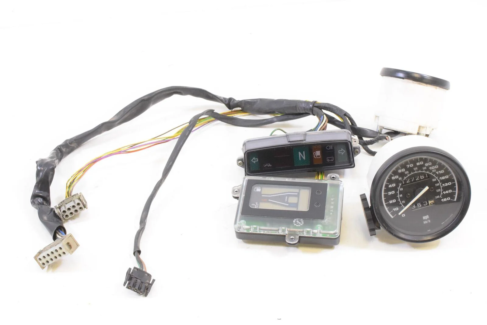 2001 BMW R1150 GS R21 Speedometer Tachometer Gauges Assembly 62122350609 - Image 2