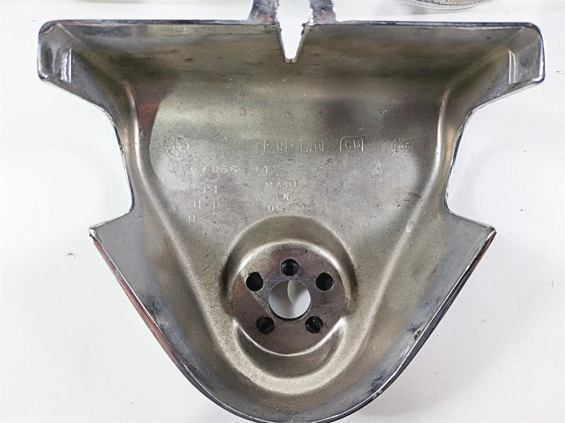 2001 Harley FLHRCI Road King Chrome Headlight Nacelle - Read 67924-06 67866-94 - Image 10