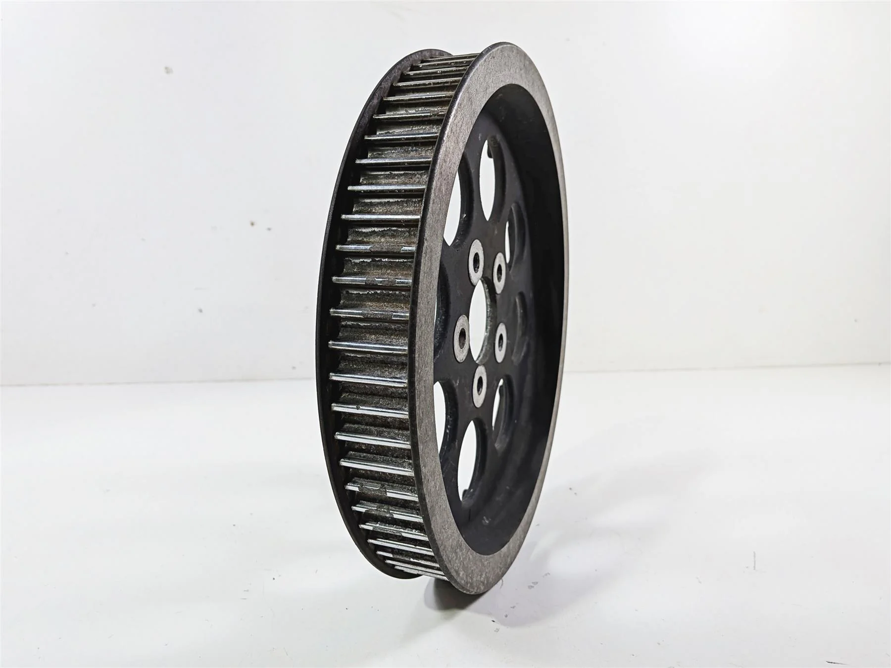 2001 Harley FLHRCI Road King Rear Drive Belt Pulley 70T 1.5" 40225-86A - Image 9