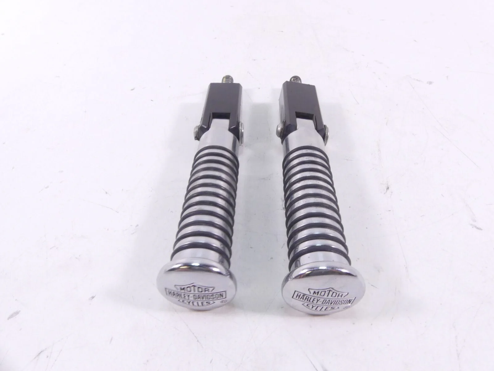 2001 Harley Sportster XL883 Left Right Chrome Fw Foot Control Peg Shifter Br Ped - Image 2