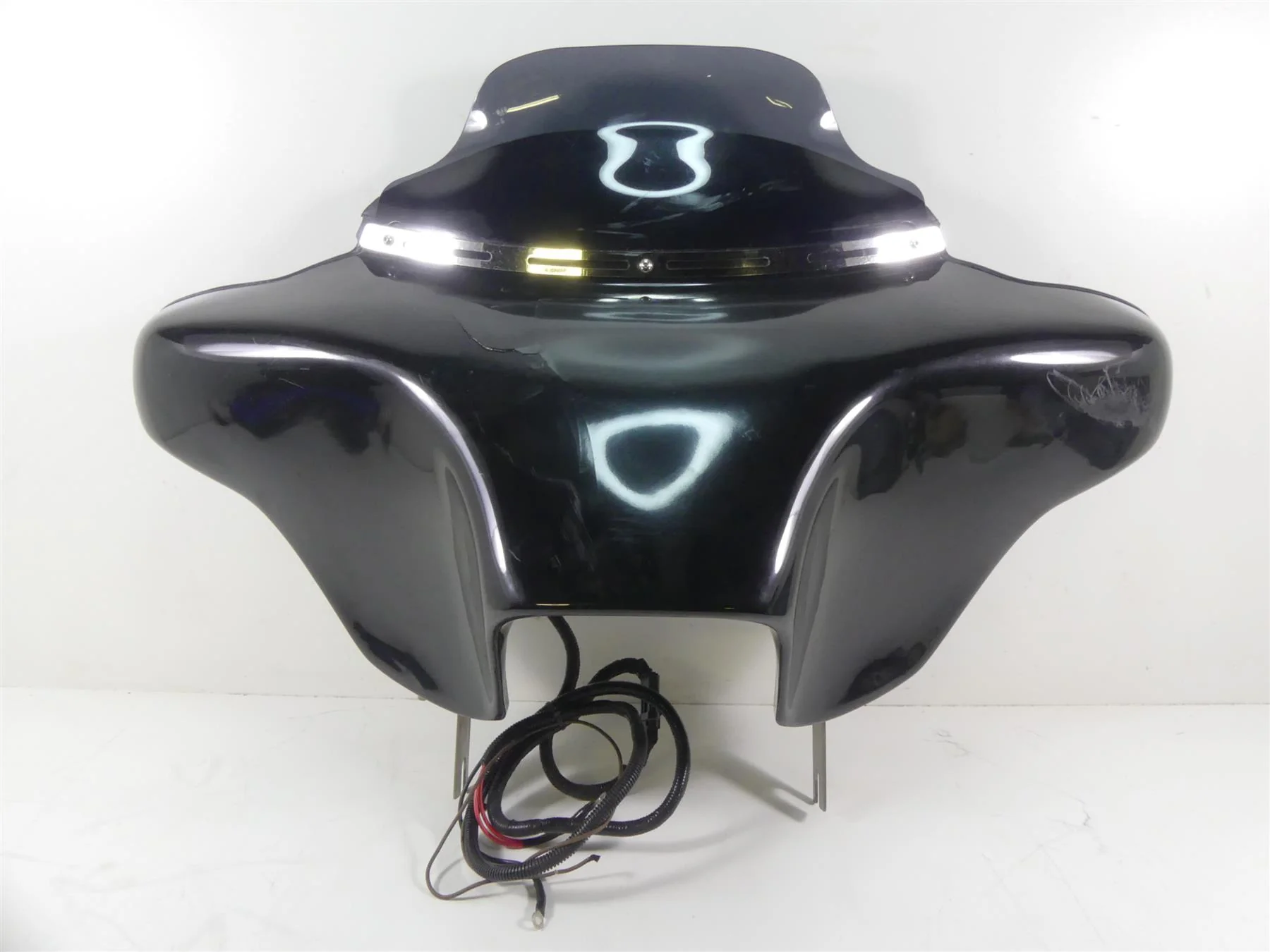 2001 Harley Touring FLHRCI Road King Batwing Front Fairing Speaker Set - Read