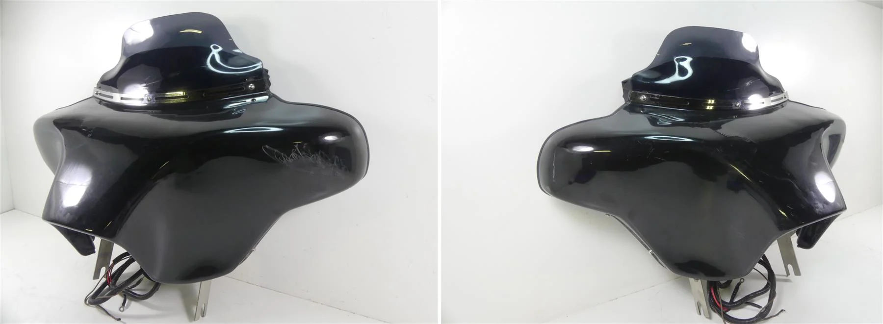 2001 Harley Touring FLHRCI Road King Batwing Front Fairing Speaker Set - Read - Image 3