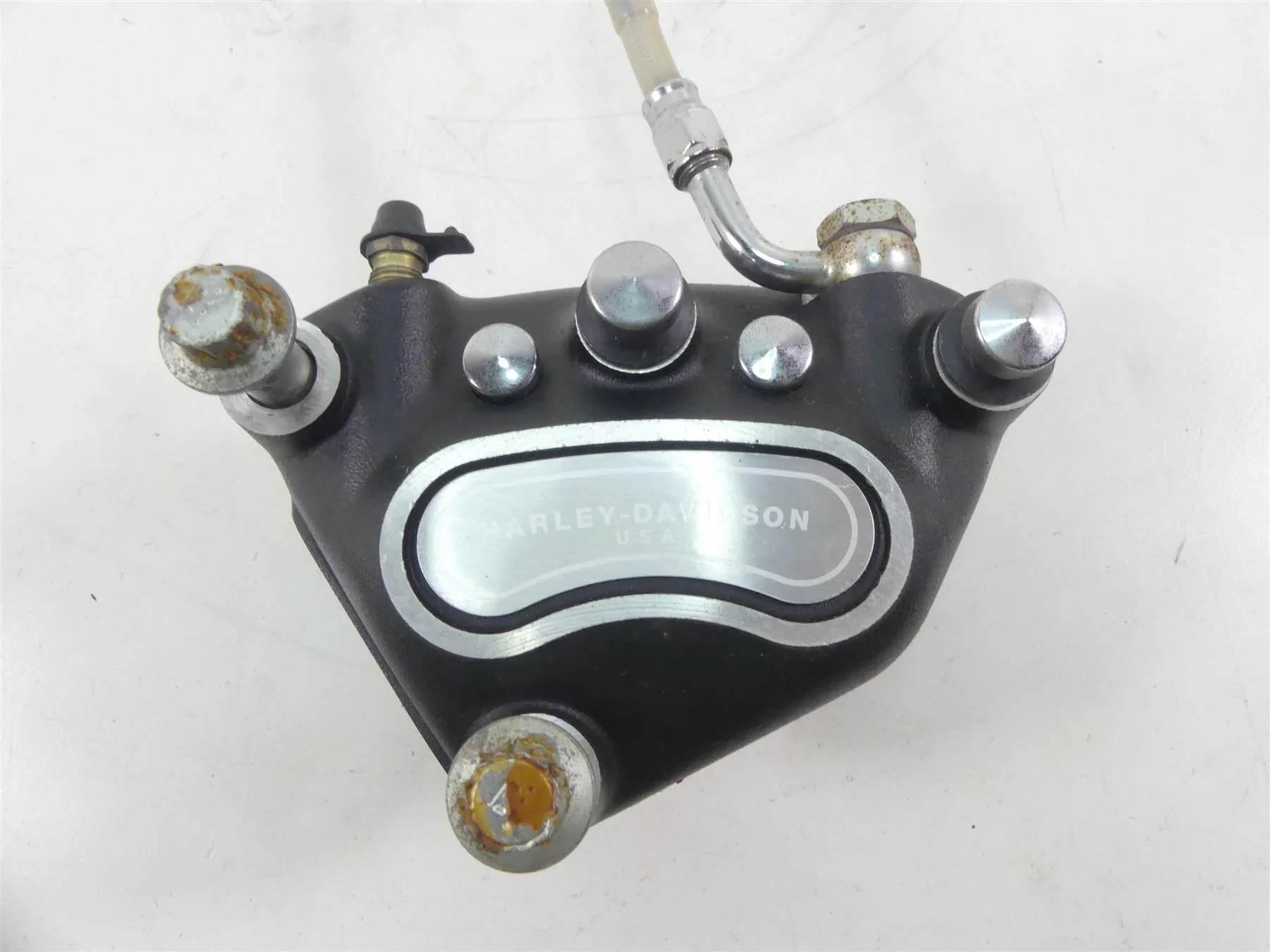 2001 Harley Touring FLHRCI Road King Front Brake Caliper Set 44023-00C 44046-00D - Image 5