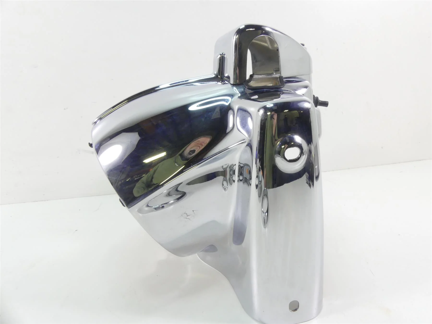 2001 Harley Touring FLHRCI Road King Nacelle Chrome Headlight Cover Set 67674-94 - Image 4