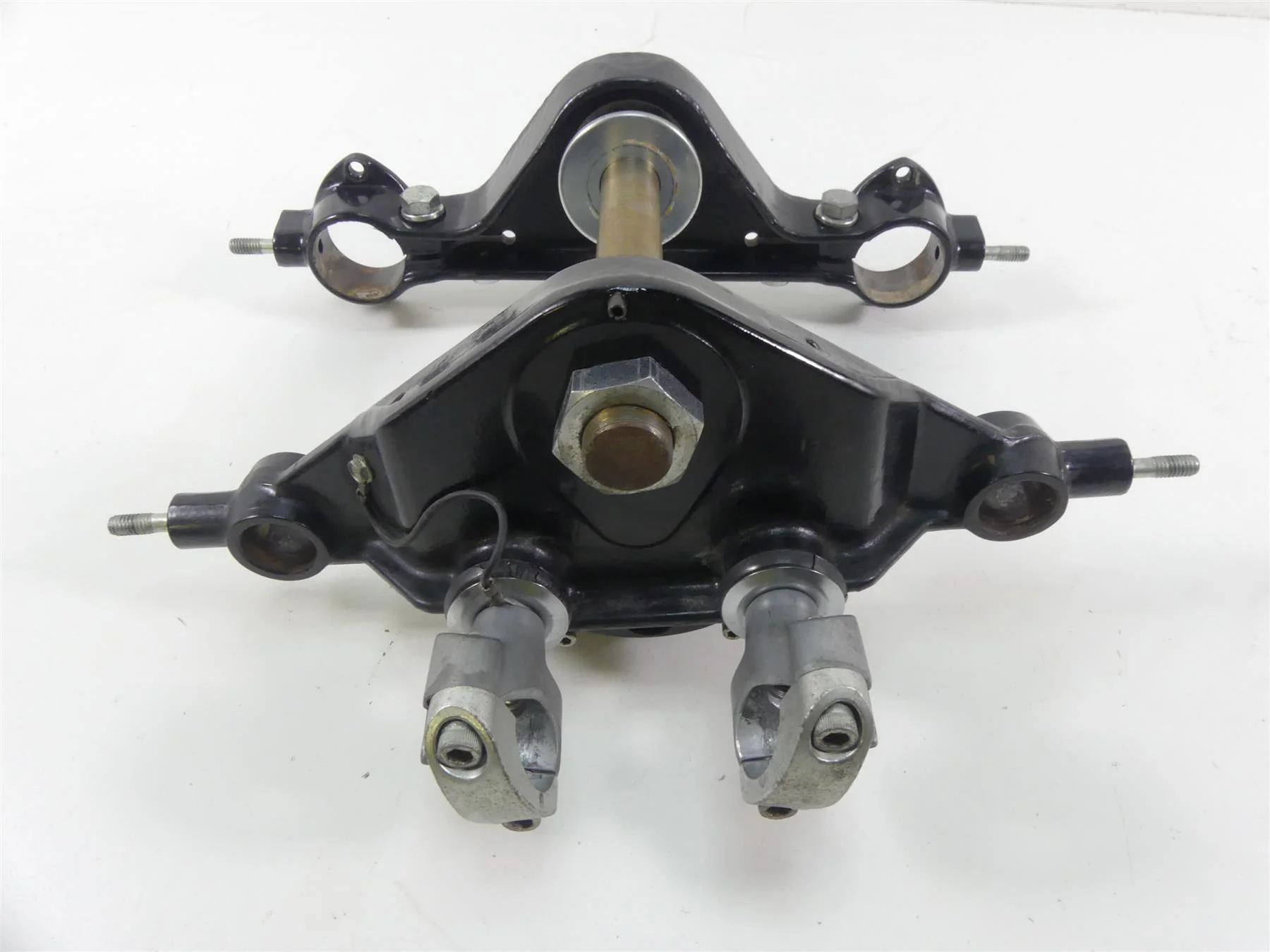 2001 Harley Touring FLHRCI Road King Upper Lower Triple Tree Riser Set 45435-95 - Image 7