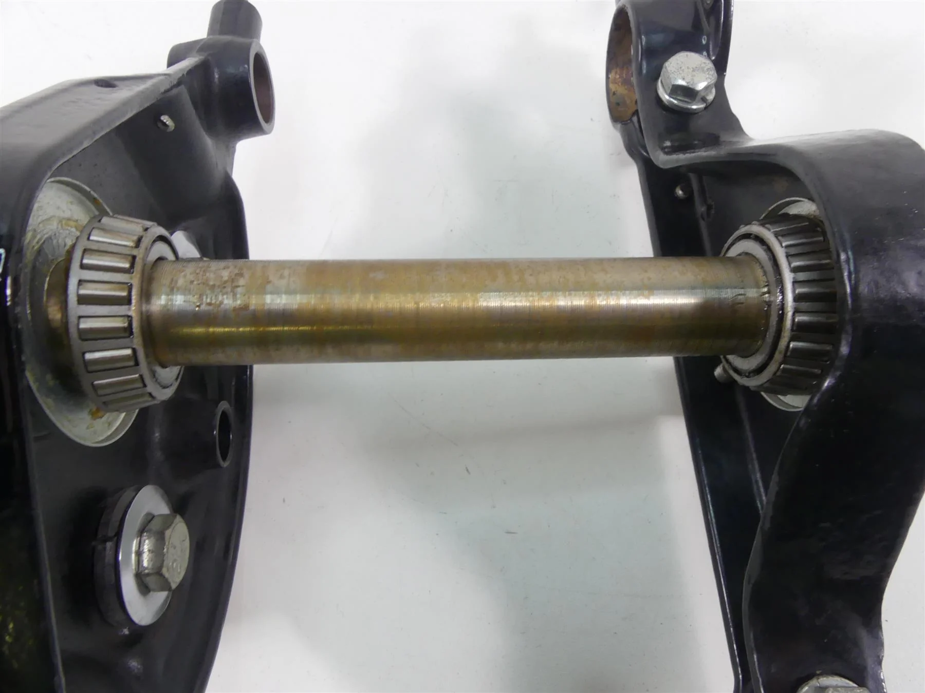 2001 Harley Touring FLHRCI Road King Upper Lower Triple Tree Riser Set 45435-95 - Image 9
