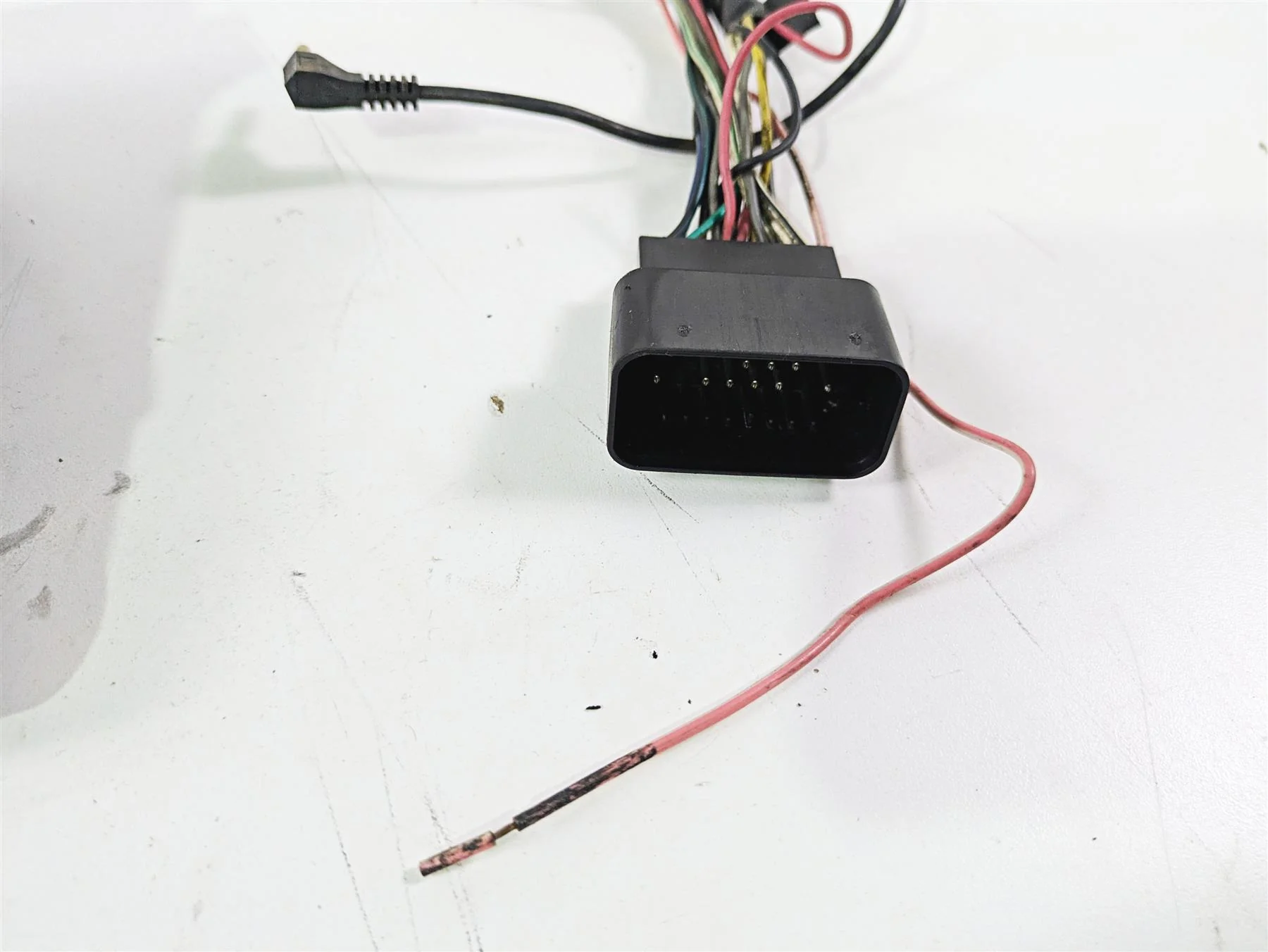 2001 Harley Touring FLHX Street Glide Kenwood Radio CD Player Wiring KMA-M308BT - Image 10