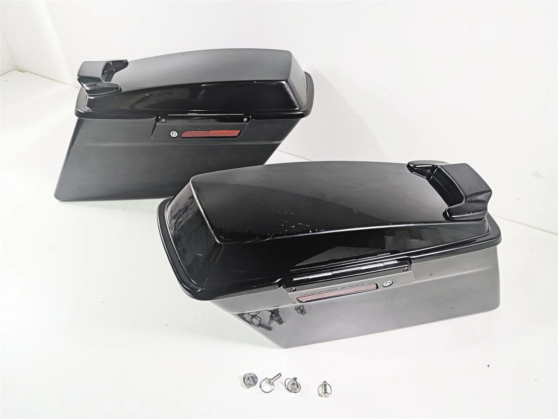 2001 Harley Touring FLHX Street Glide Left Right Saddlebag Set 90752-93 90753-93 - Image 12