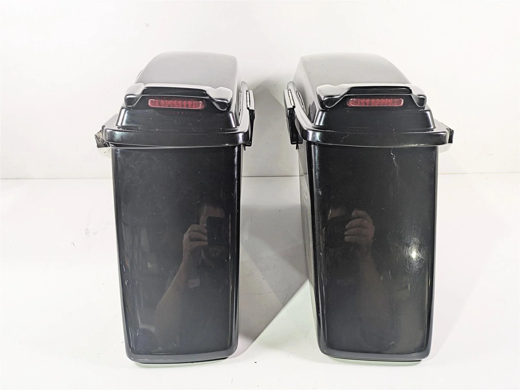 2001 Harley Touring FLHX Street Glide Left Right Saddlebag Set 90752-93 90753-93 - Image 4