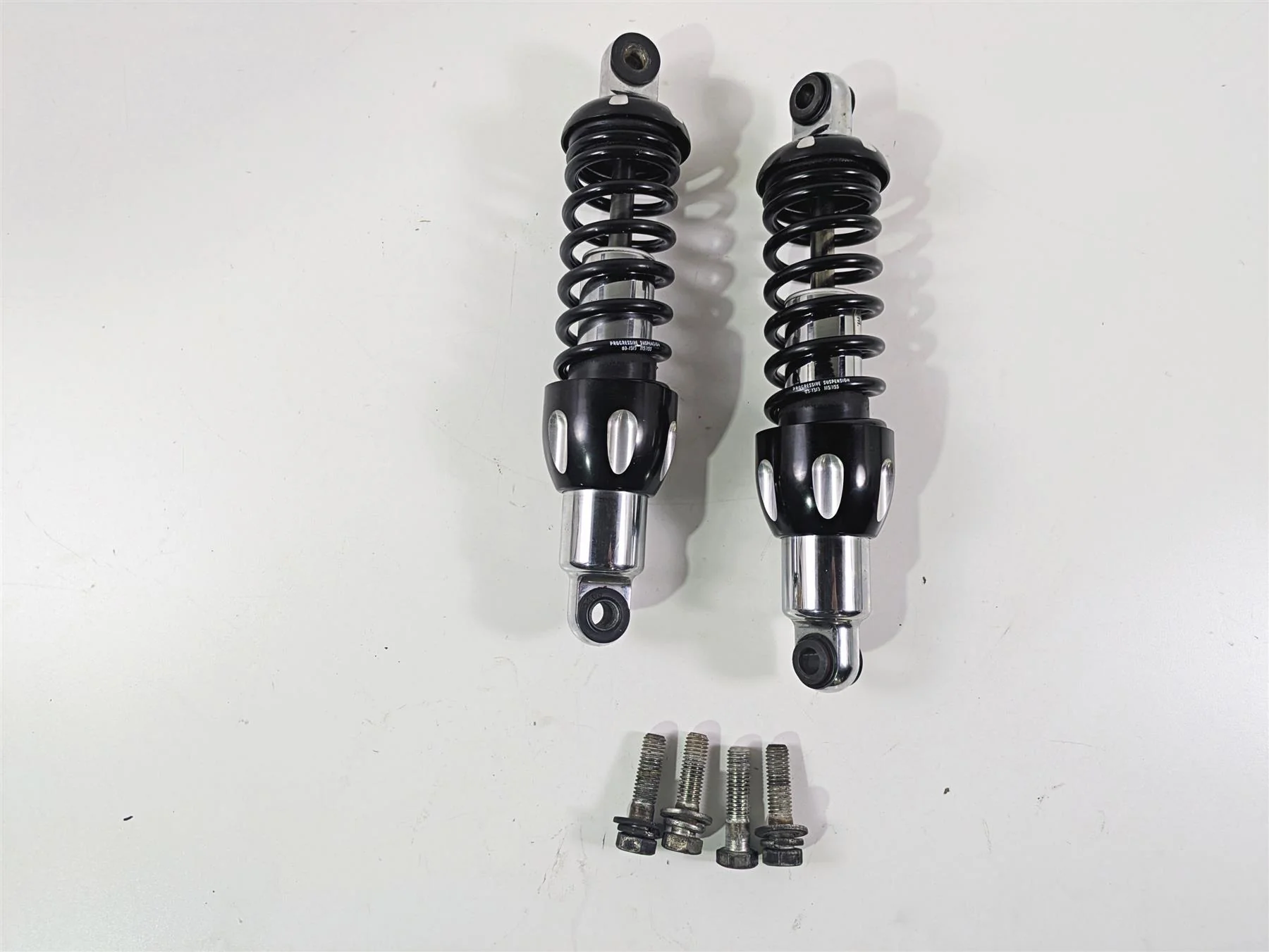 2001 Harley Touring FLHX Street Glide Progressive Suspension Shocks 11.5" 430 - Image 10