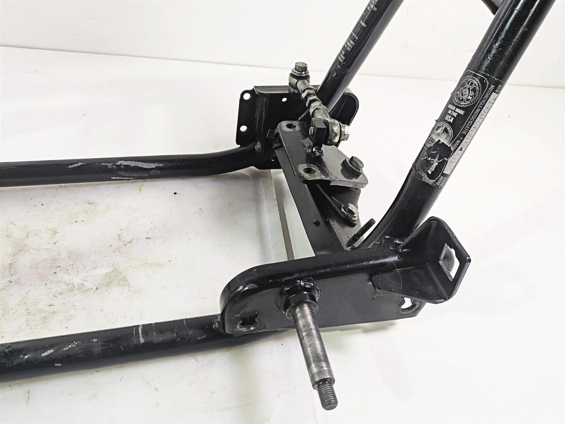 2001 Harley Touring FLHX Street Glide Straight Main Frame Chassis With Clean Alabama Title 47900-01 - Image 3