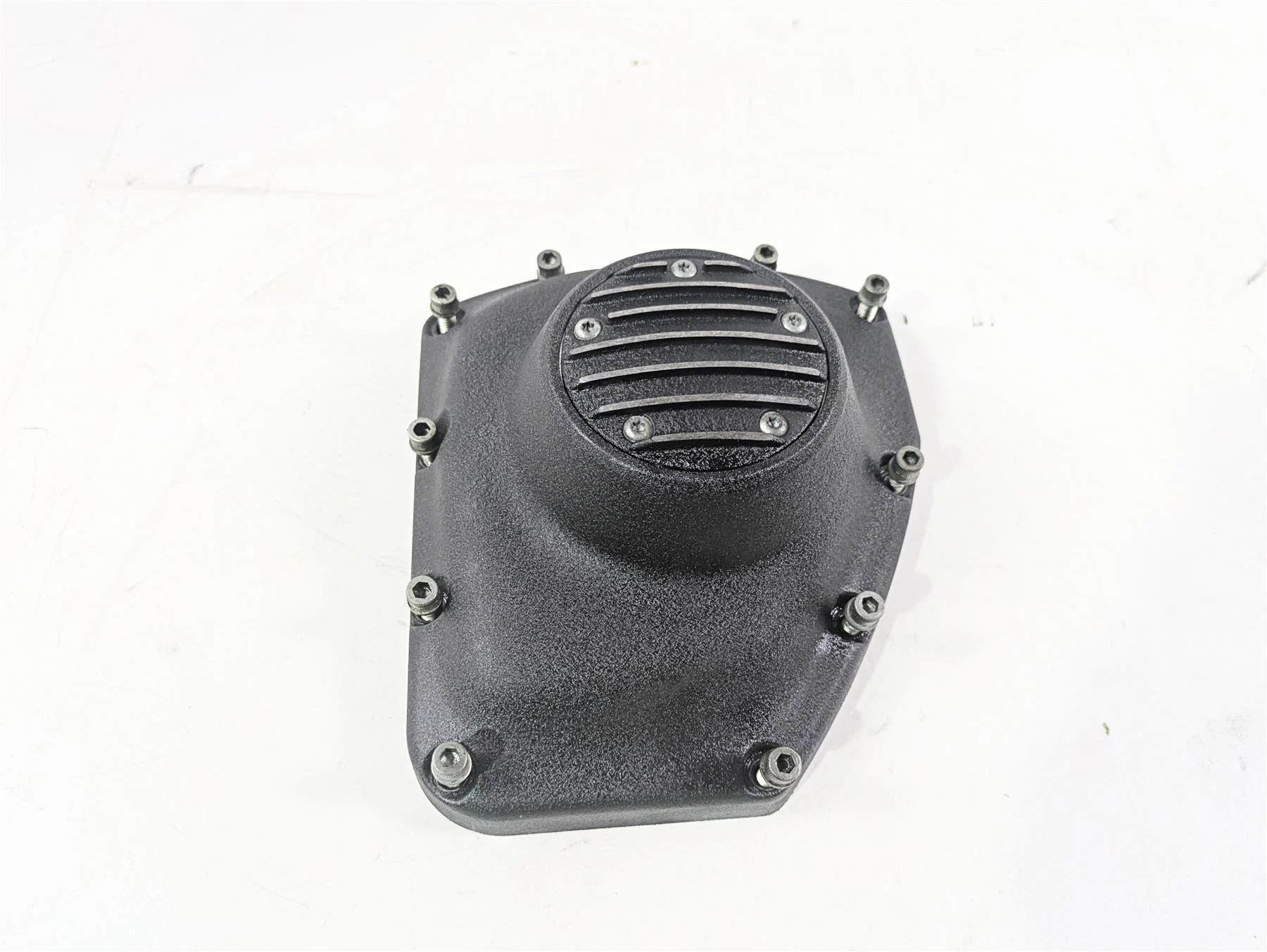2001 Harley Touring FLHX Street Glide Timing Cover Wrinkled Black 25362-01B - Image 10