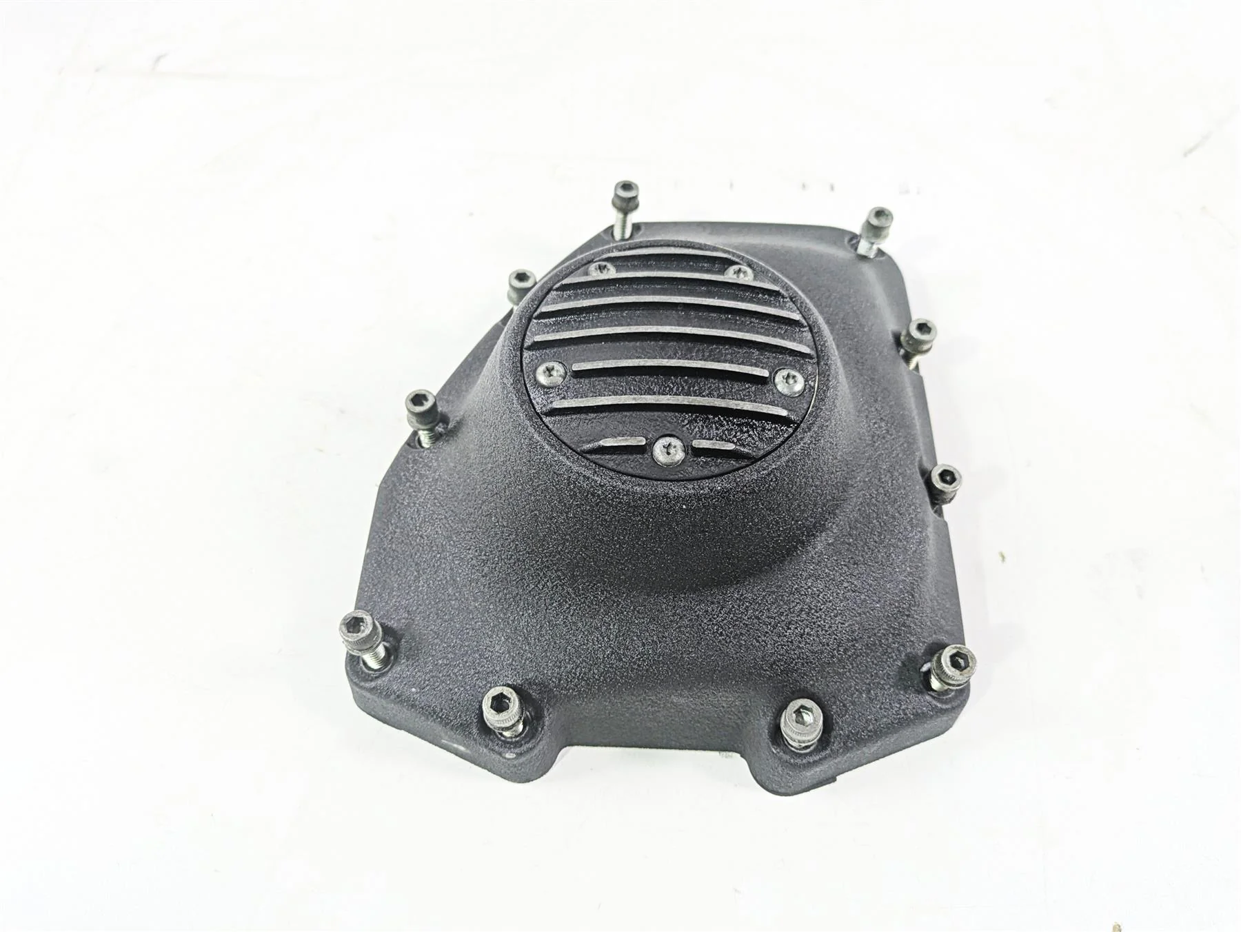 2001 Harley Touring FLHX Street Glide Timing Cover Wrinkled Black 25362-01B - Image 12