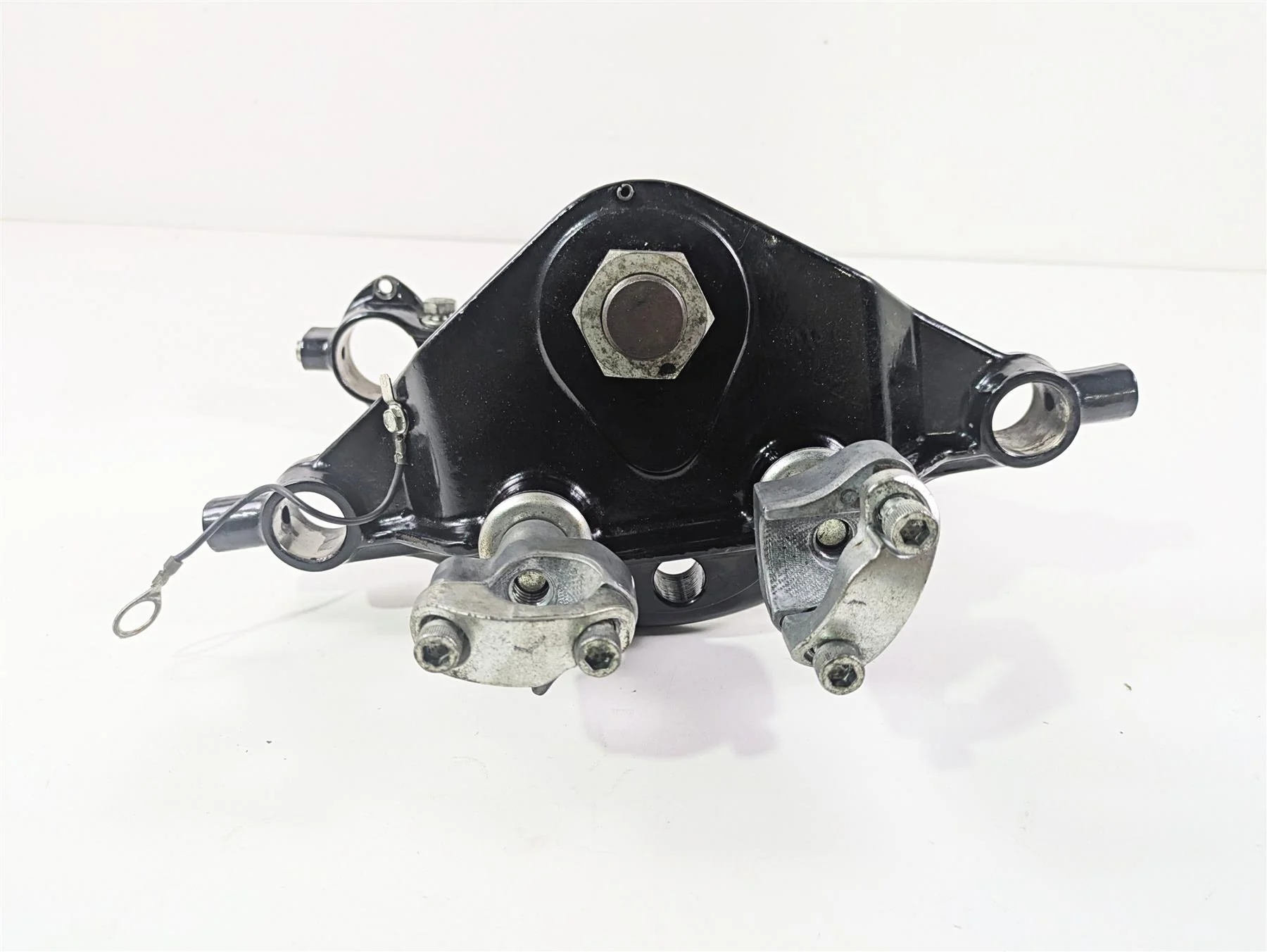 2001 Harley Touring FLHX Street Glide Upper Lower Triple Tree Riser Set 45446-87 - Image 7