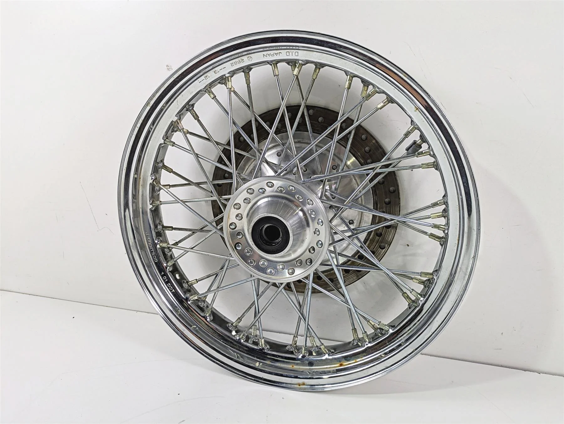 2001 Honda VT750 Shadow Ace 17x3 Spoke Front Wheel  44650-MBA-020