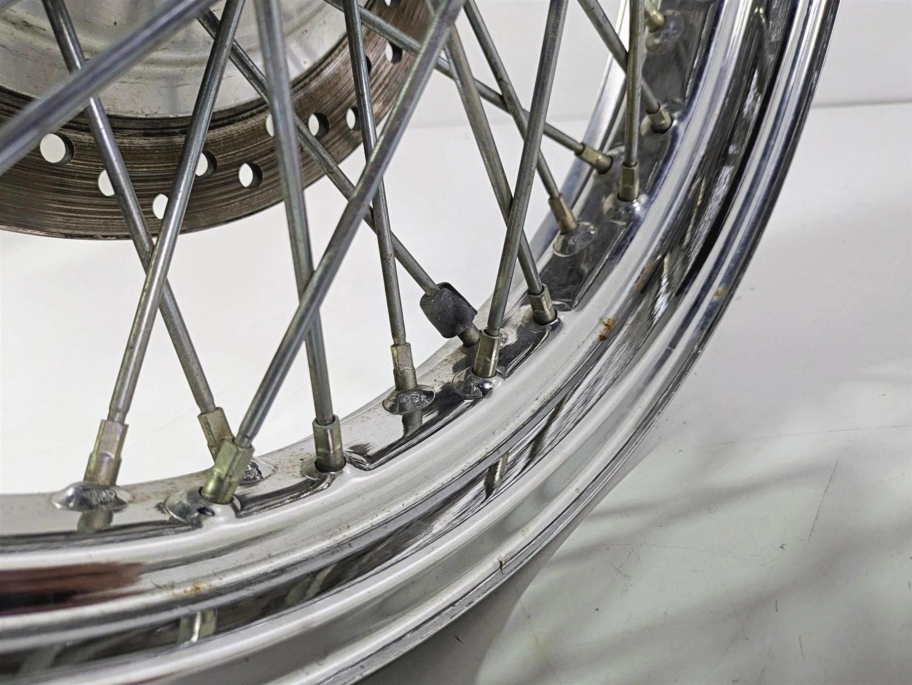 2001 Honda VT750 Shadow Ace 17x3 Spoke Front Wheel  44650-MBA-020 - Image 4