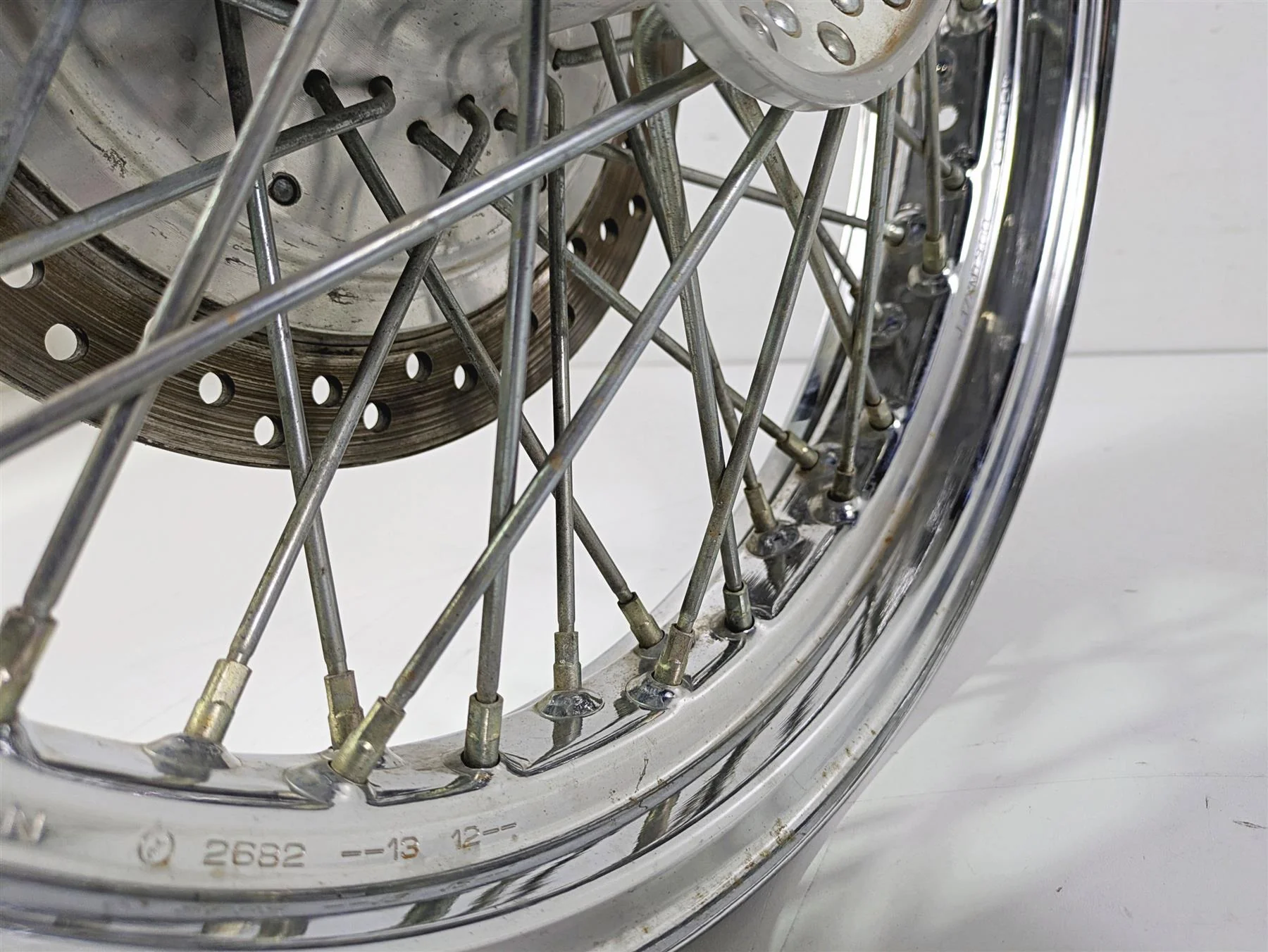 2001 Honda VT750 Shadow Ace 17x3 Spoke Front Wheel  44650-MBA-020 - Image 5