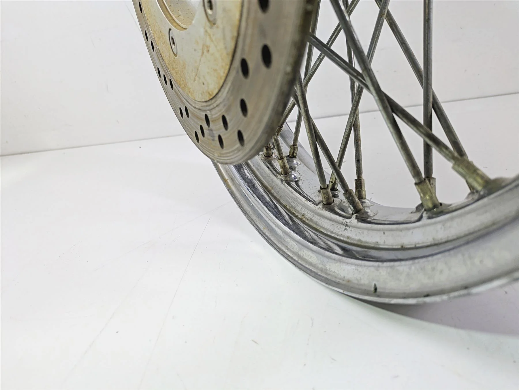 2001 Honda VT750 Shadow Ace 17x3 Spoke Front Wheel  44650-MBA-020 - Image 6