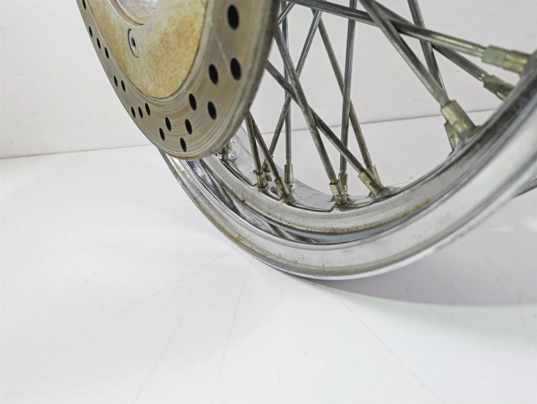 2001 Honda VT750 Shadow Ace 17x3 Spoke Front Wheel  44650-MBA-020 - Image 7