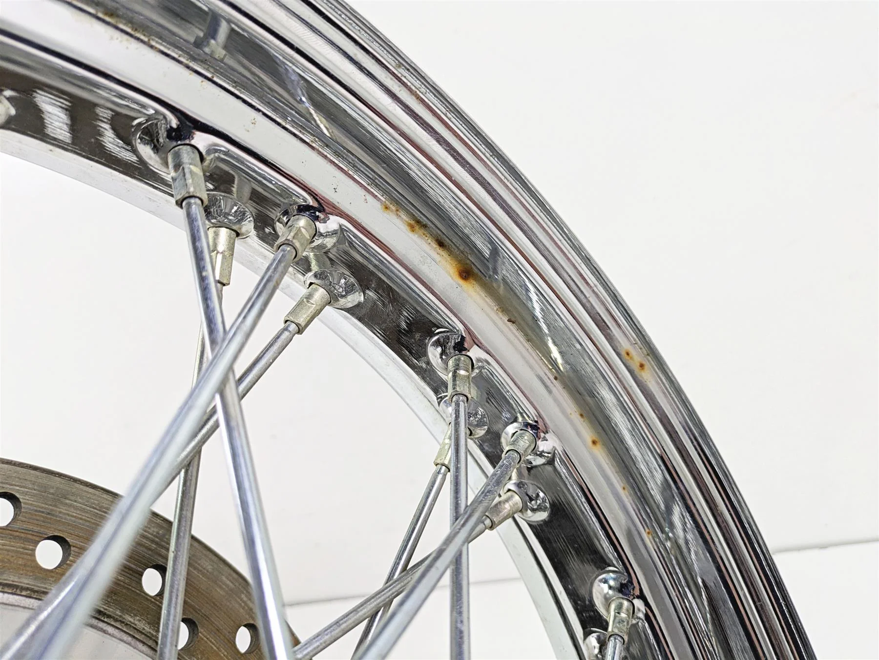 2001 Honda VT750 Shadow Ace 17x3 Spoke Front Wheel  44650-MBA-020 - Image 9