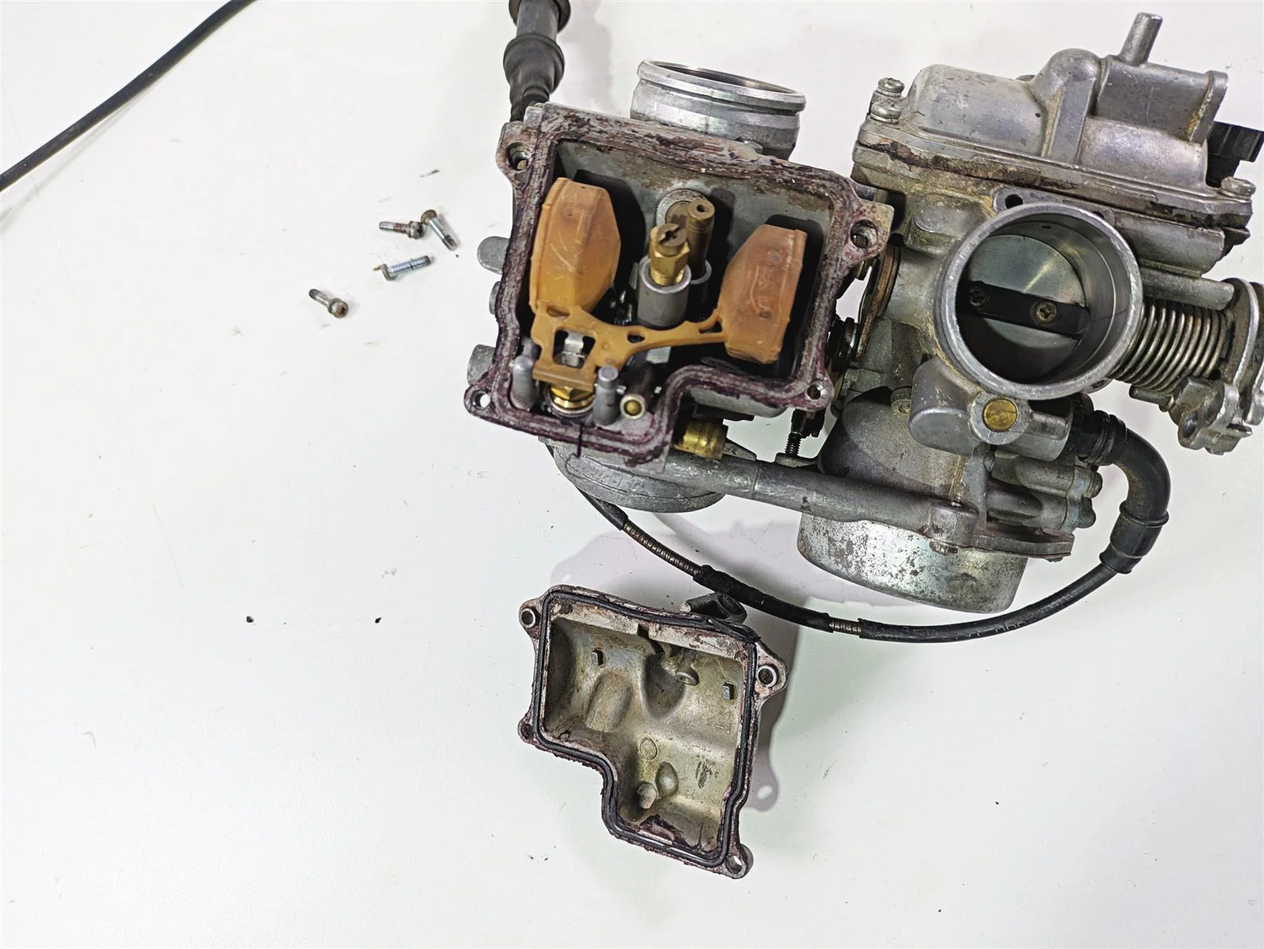 2001 Honda VT750 Shadow Ace Keihin Carburetor Carb Set 16100-MBA-980 - Image 11