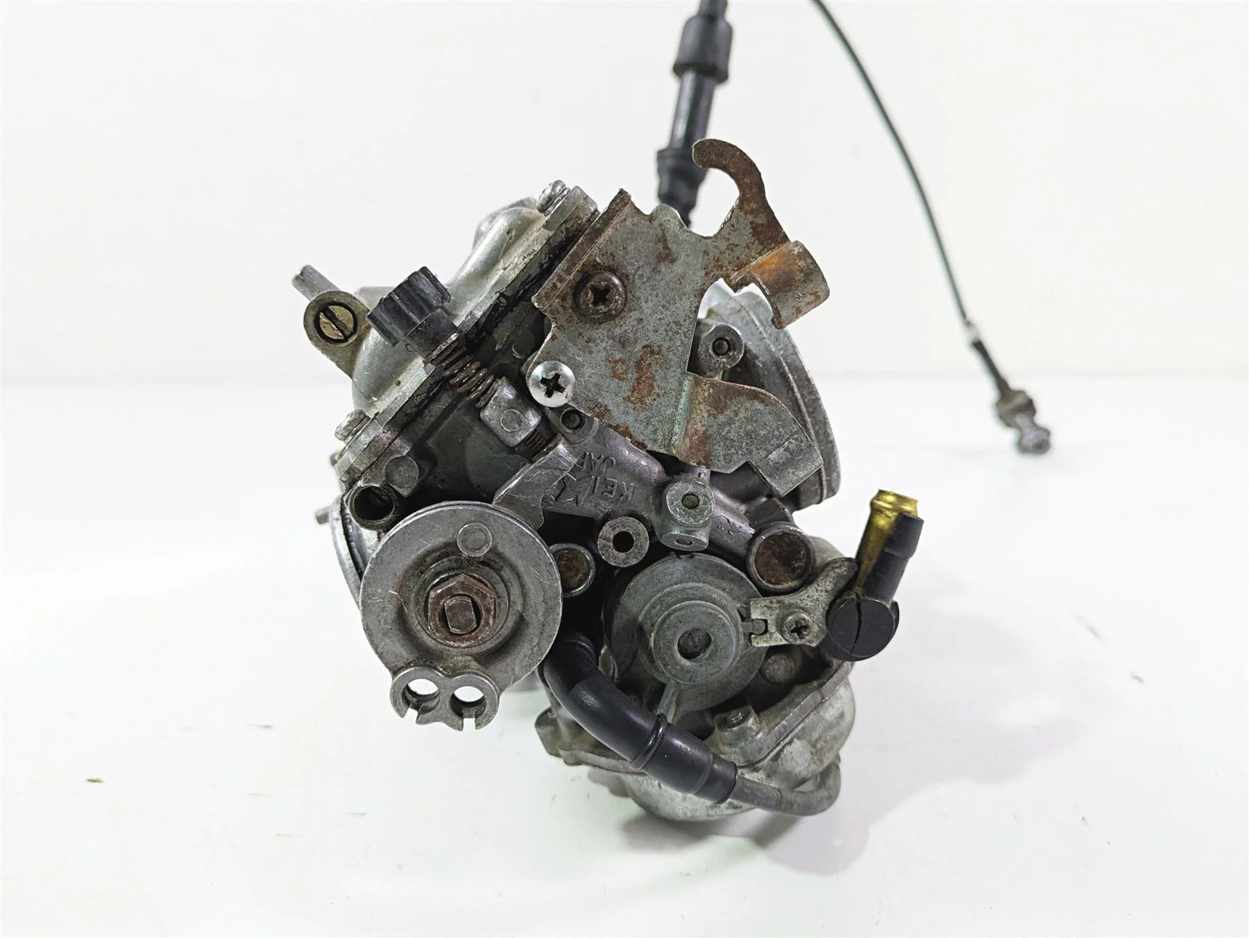 2001 Honda VT750 Shadow Ace Keihin Carburetor Carb Set 16100-MBA-980 - Image 9