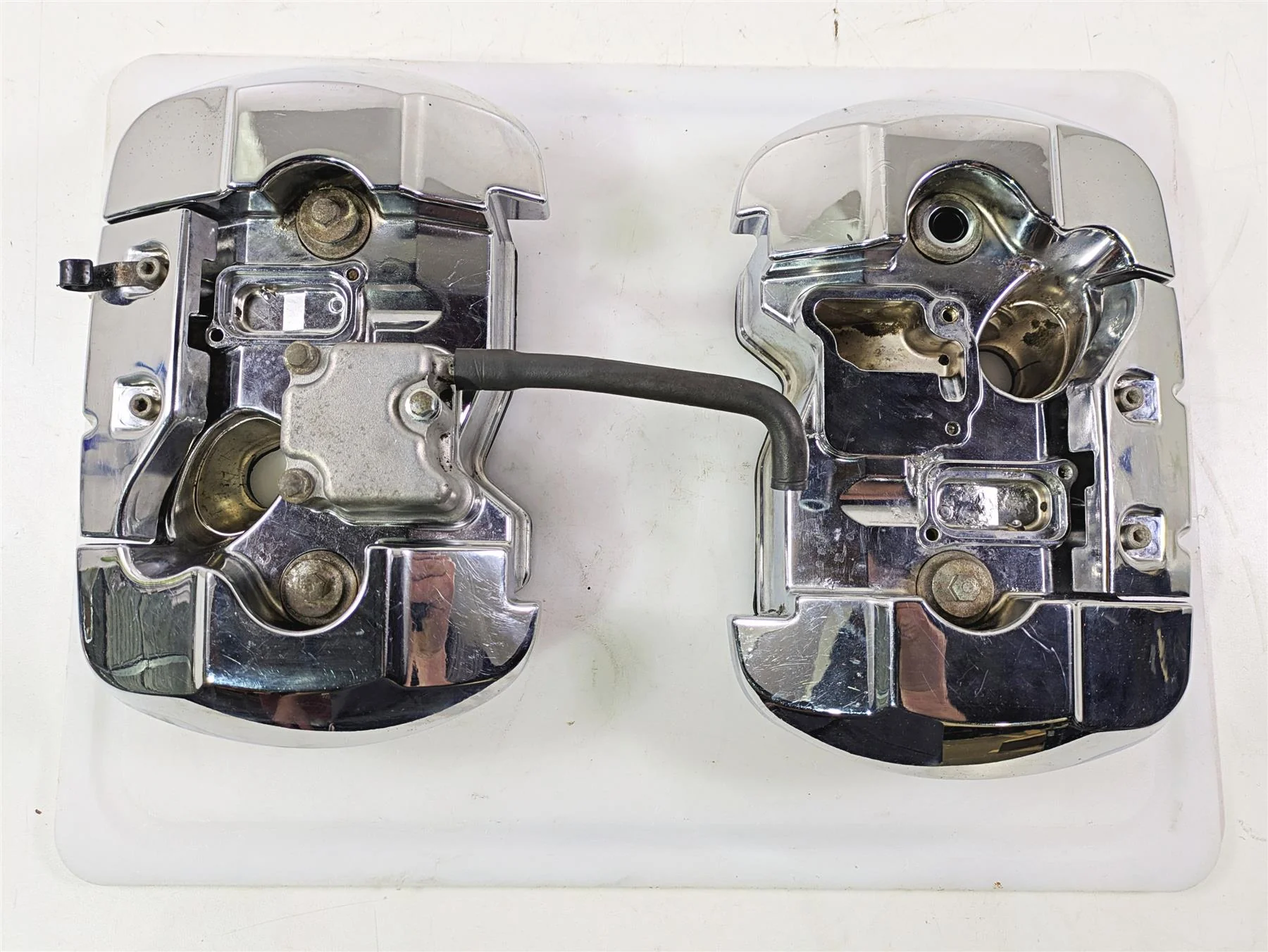 2001 Honda VT750 Shadow Ace Valve Cover Chrome Covers Set 12311-MBA-710 - Image 12